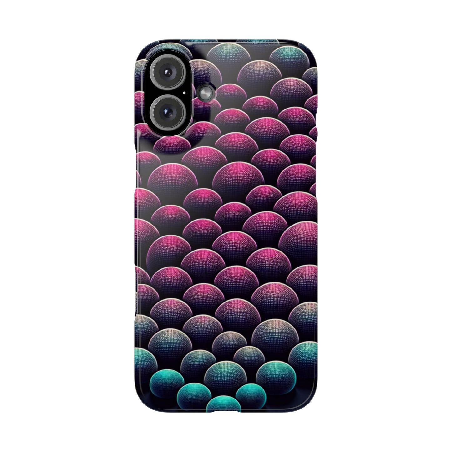 Artistic Slim Phone Case - Geometric Pattern for Modern Aesthetics