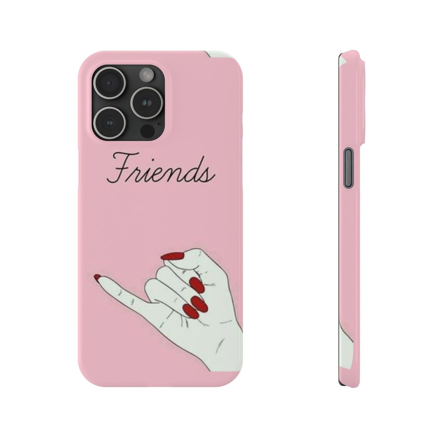 Stylish Slim Phone Case - 'Friends' Design - Perfect Gift for Besties
