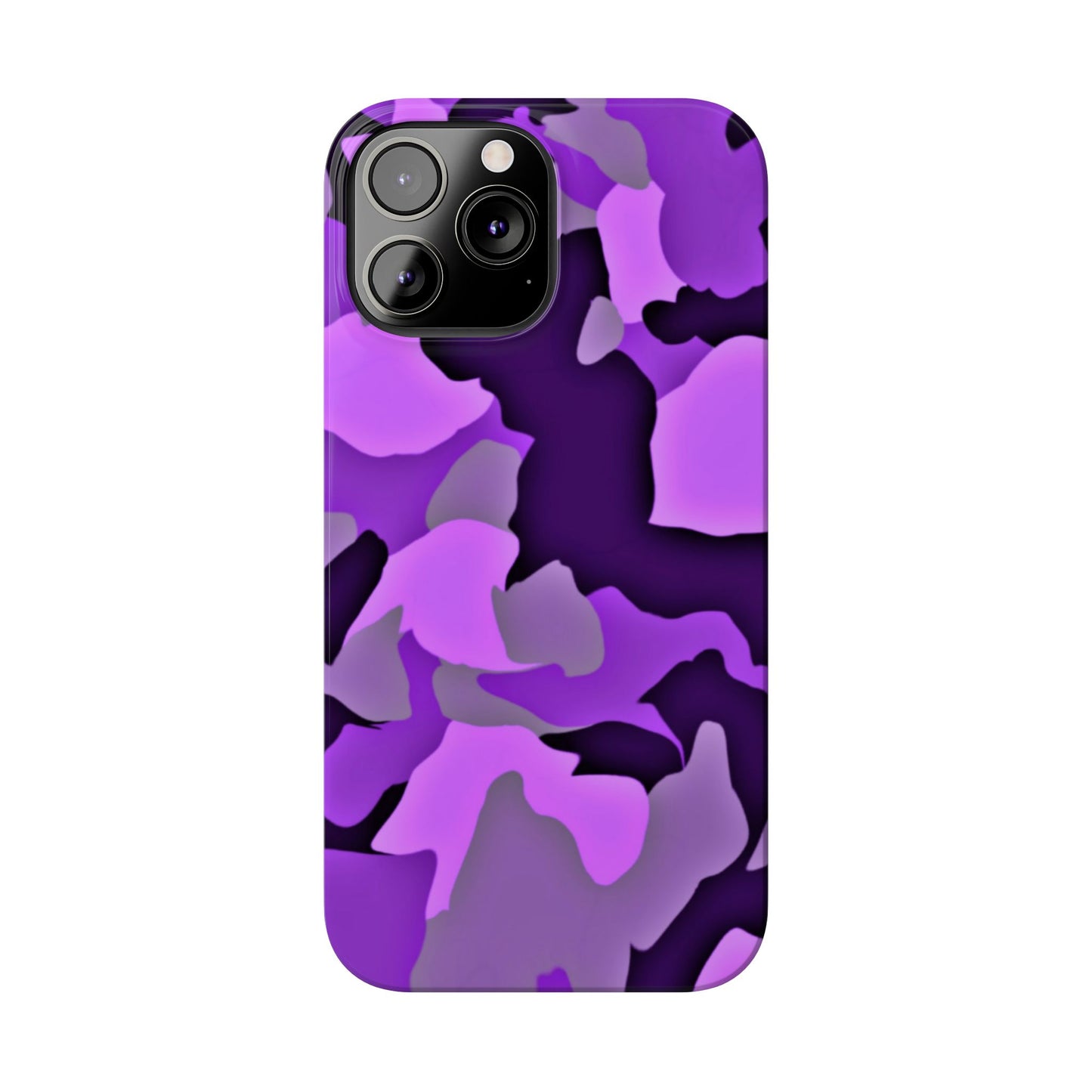 Colorful Purple Abstract Slim Phone Case - Stylish Mobile Accessory for Trendsetters