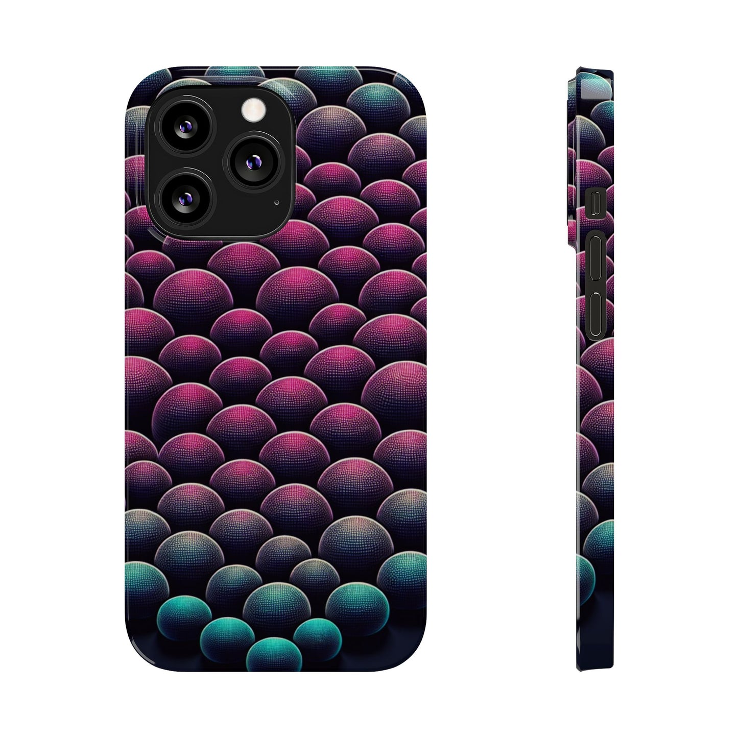 Artistic Slim Phone Case - Geometric Pattern for Modern Aesthetics