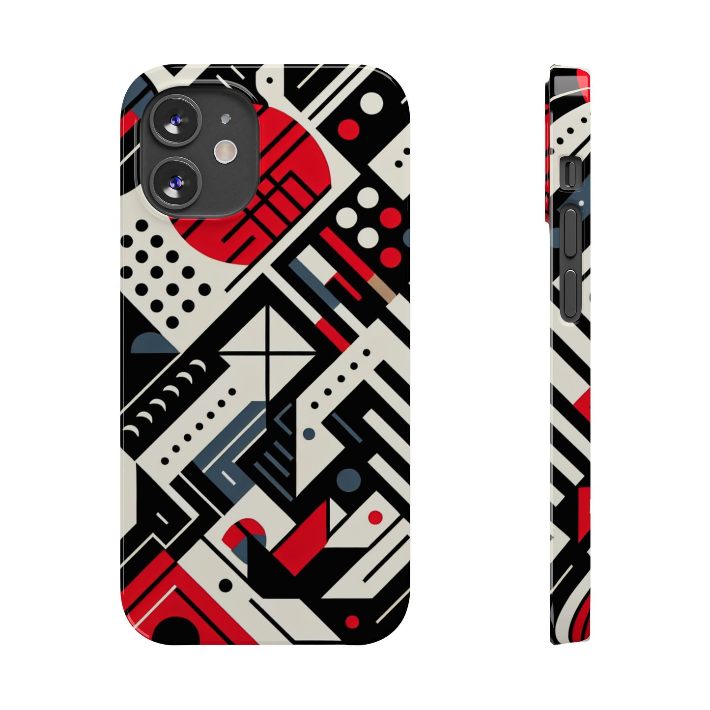 Geometric Abstract Slim Phone Case - Modern Design for Trendsetters