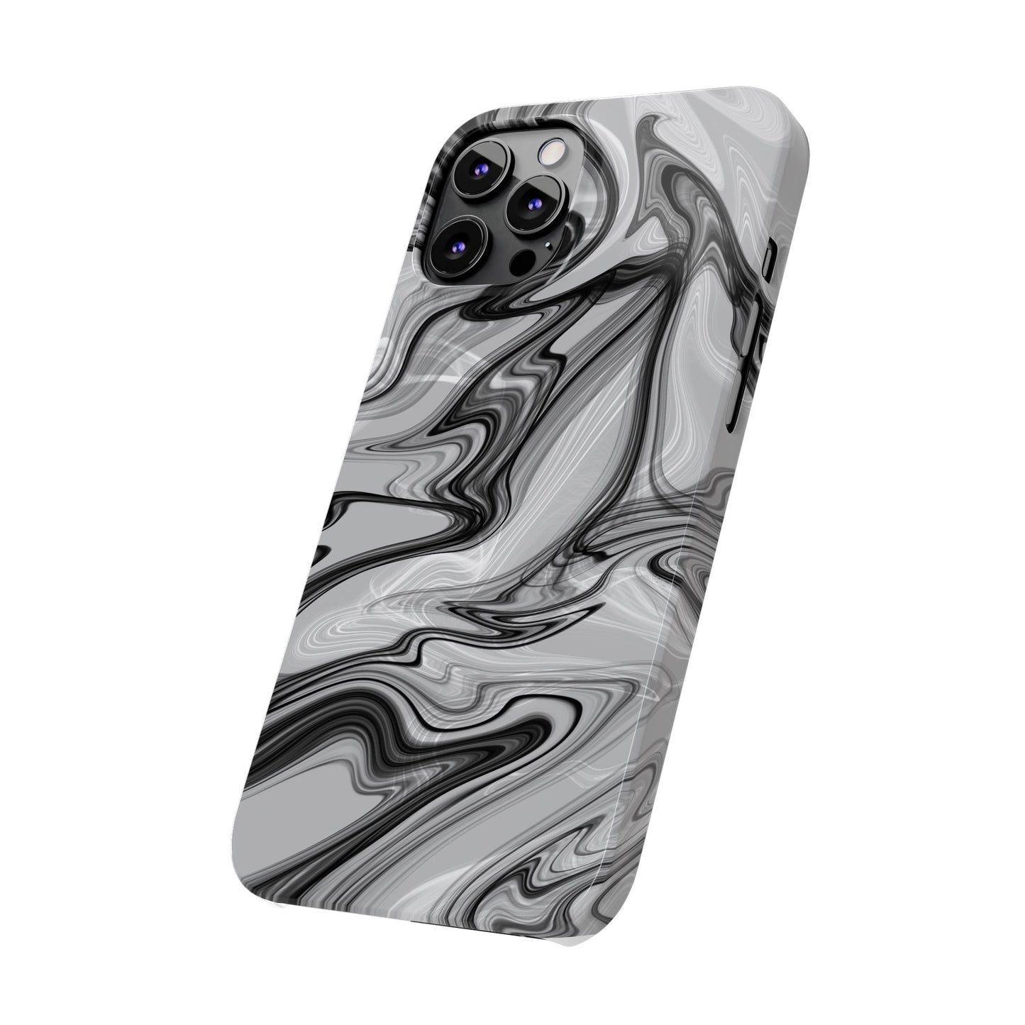 Stylish Black and Gray Abstract Slim Phone Case
