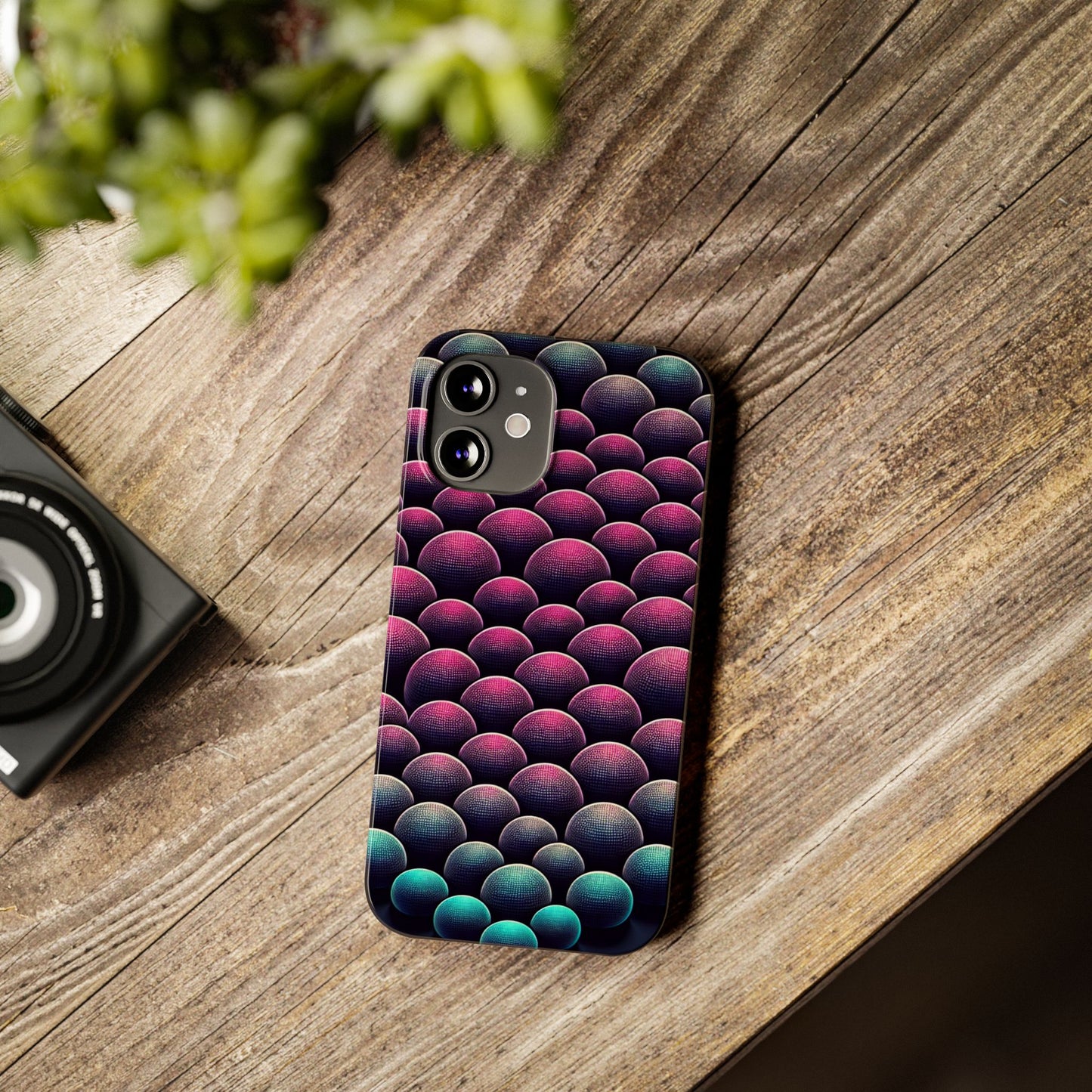 Artistic Slim Phone Case - Geometric Pattern for Modern Aesthetics