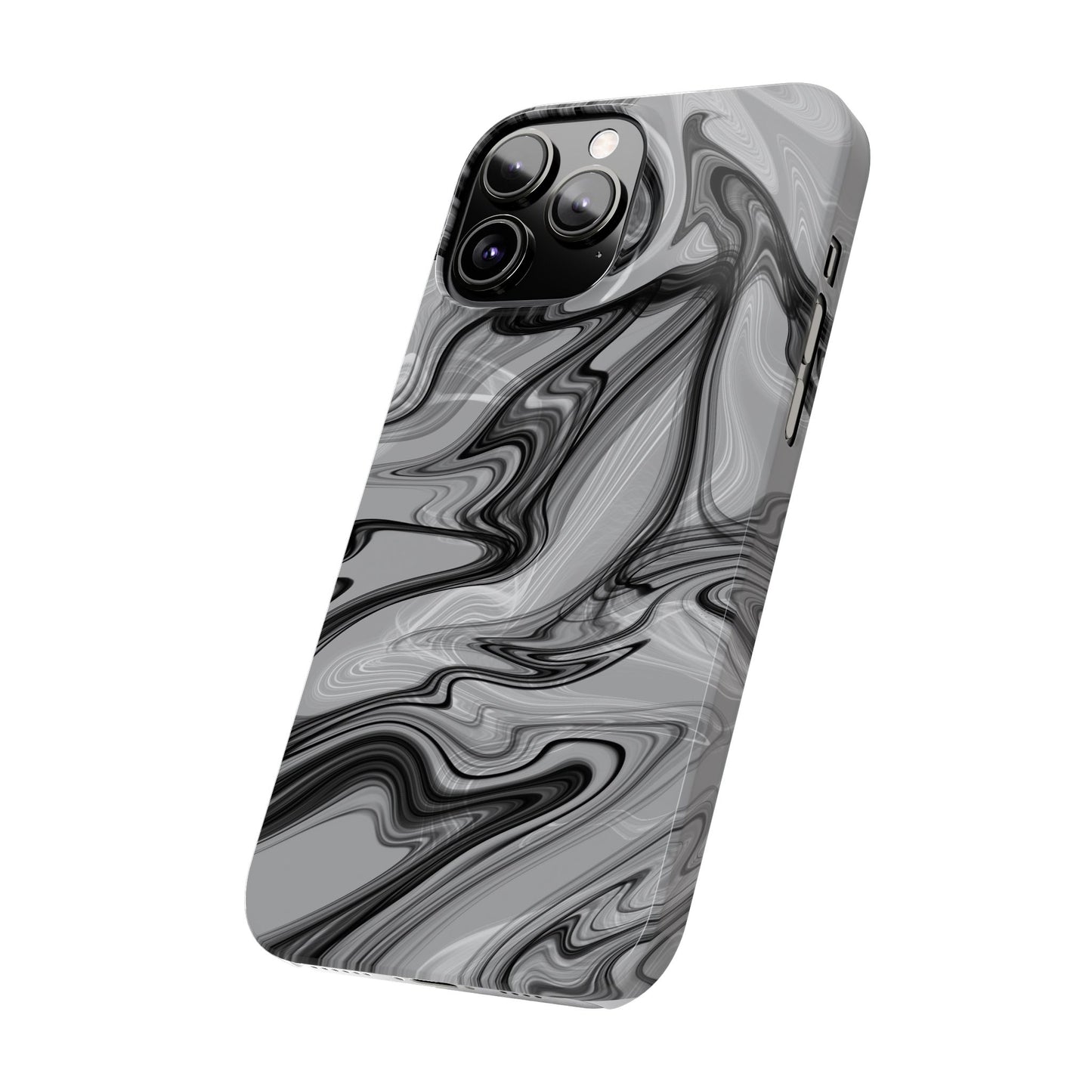 Stylish Black and Gray Abstract Slim Phone Case
