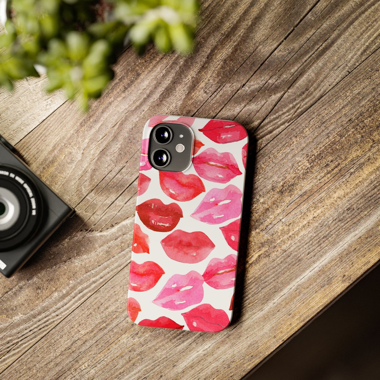 Romantic Kiss Lip Design Slim Phone Case - Perfect Gift for Valentine's Day