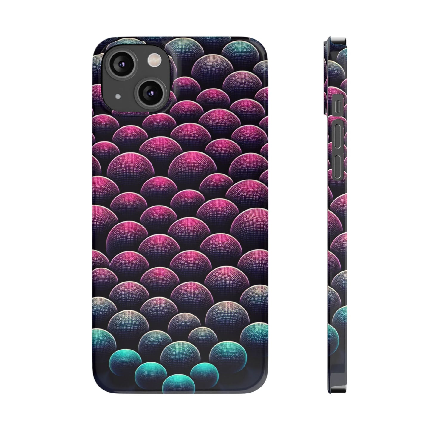 Artistic Slim Phone Case - Geometric Pattern for Modern Aesthetics