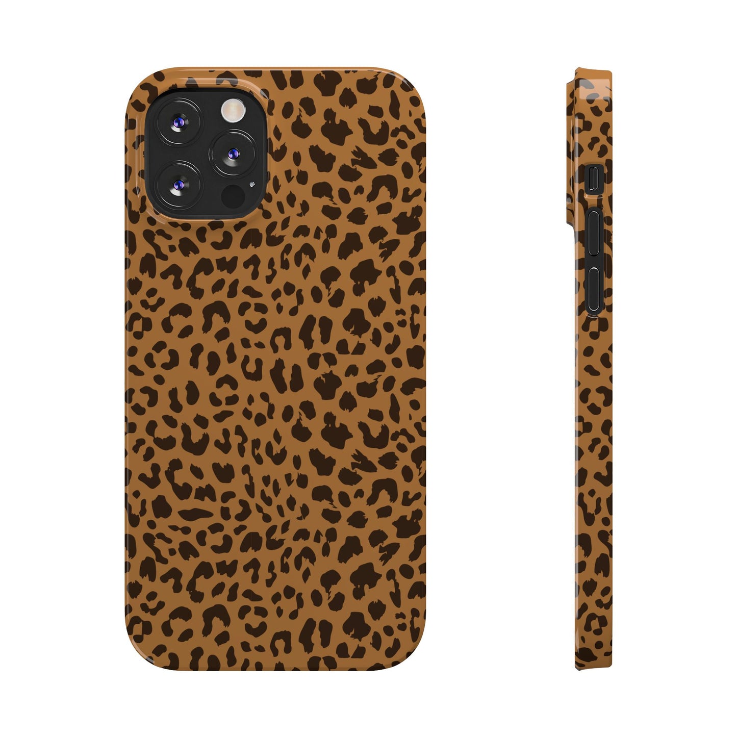 Sleek Leopard Print Slim Phone Case - Stylish & Durable Protection