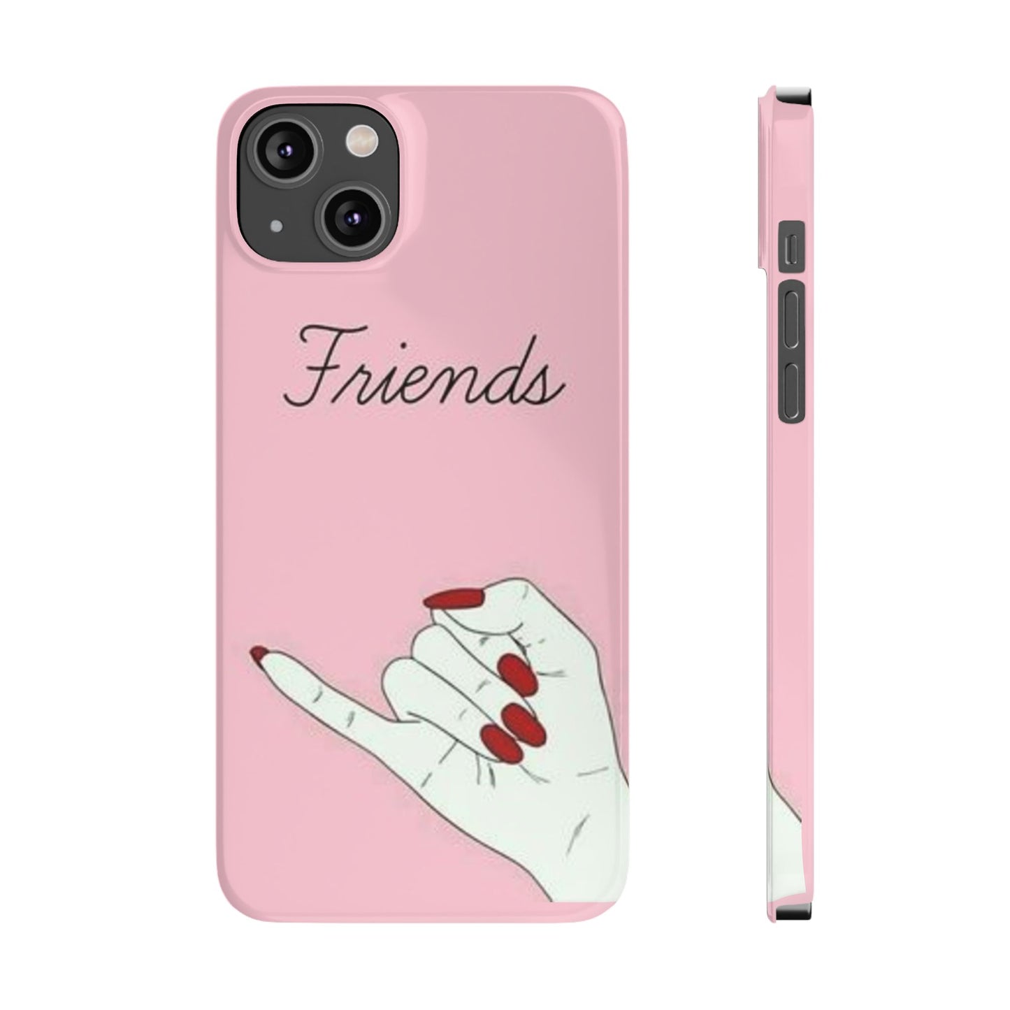 Stylish Slim Phone Case - 'Friends' Design - Perfect Gift for Besties