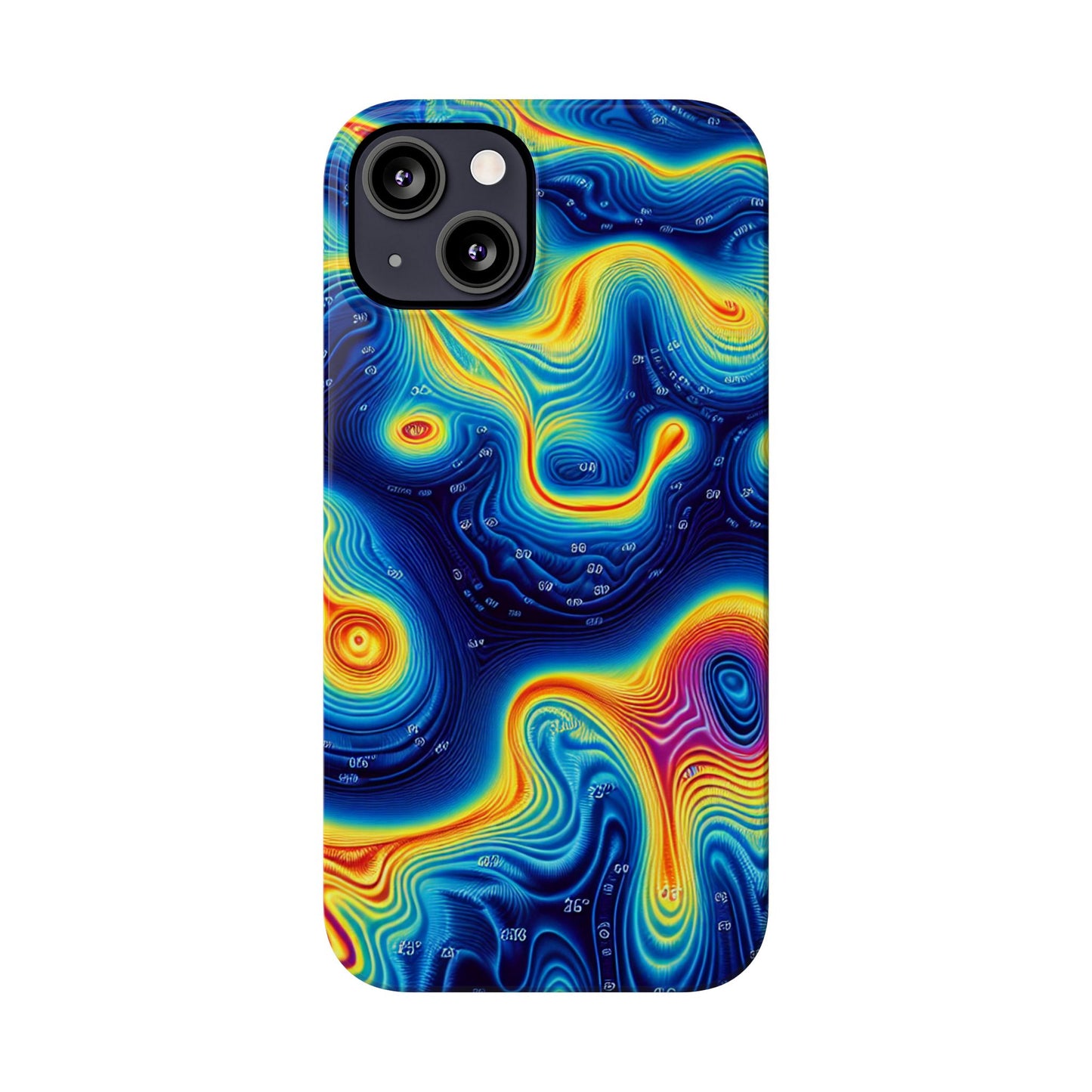 Thermal islands Phone Case - Colorful Geometric Design for Art Lovers