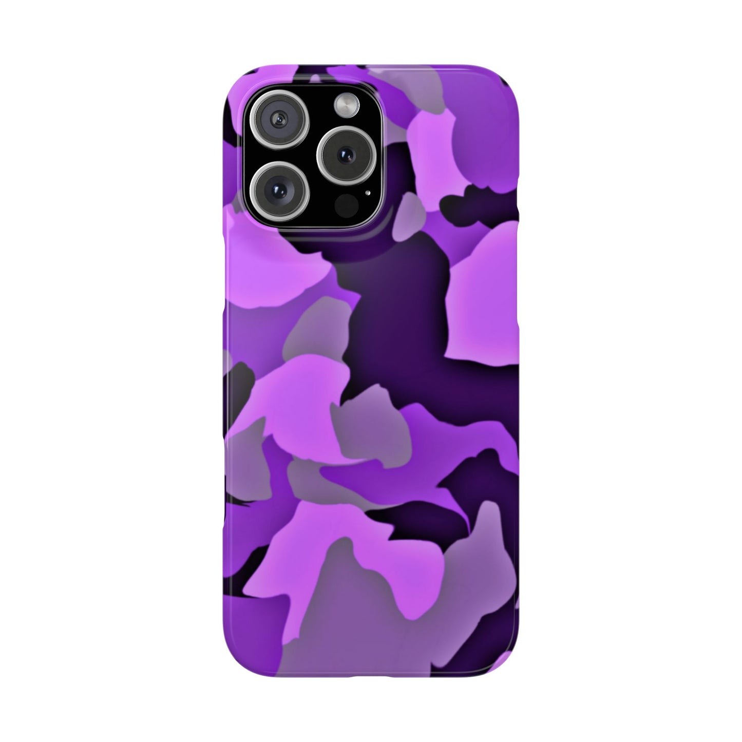 Colorful Purple Abstract Slim Phone Case - Stylish Mobile Accessory for Trendsetters