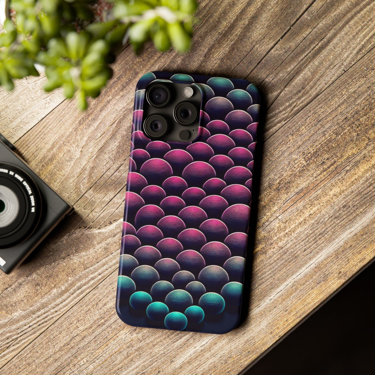 Artistic Slim Phone Case - Geometric Pattern for Modern Aesthetics