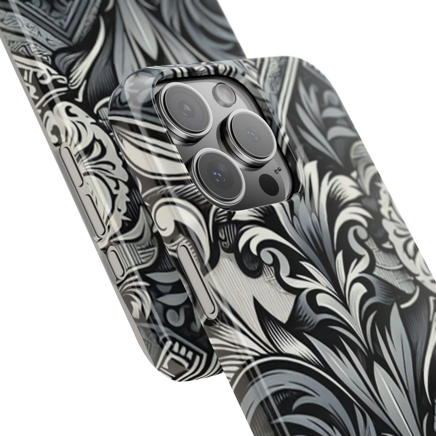 Elegant Floral Slim Phone Case - Stylish Protection for Modern Aesthetics