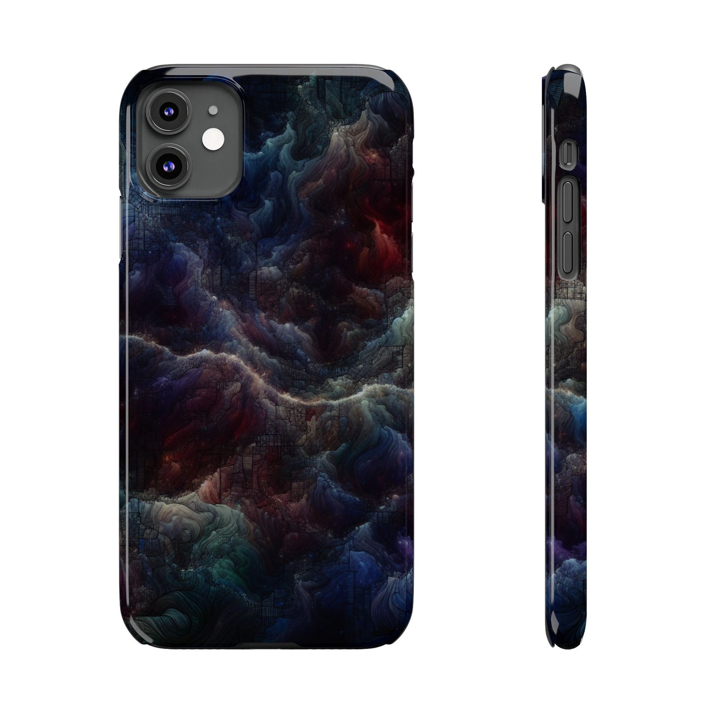 Cosmic Swirl Slim Phone Case - Protect Your Device in Style