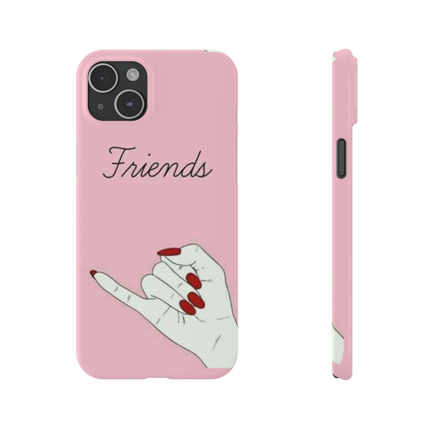 Stylish Slim Phone Case - 'Friends' Design - Perfect Gift for Besties