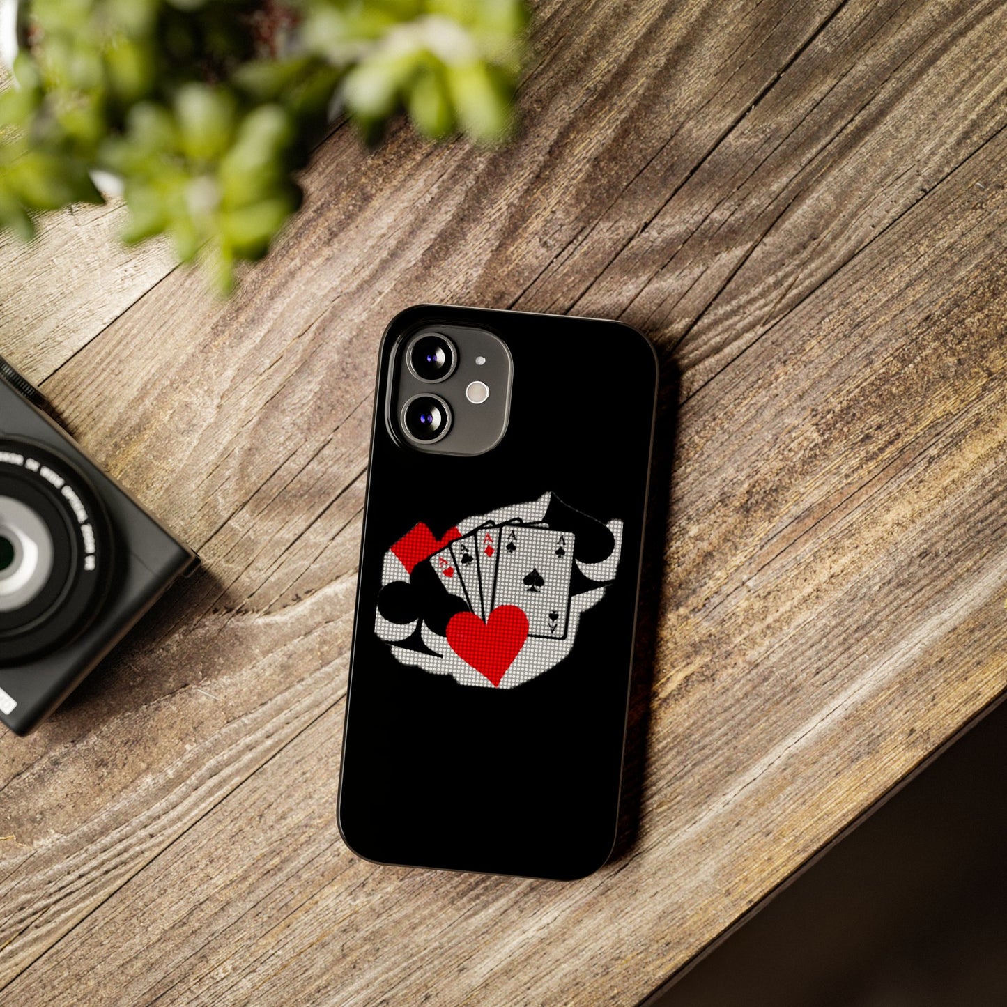 Stylish Slim Phone Case with Poker Design - Perfect for Gamers and Card Enthusiasts