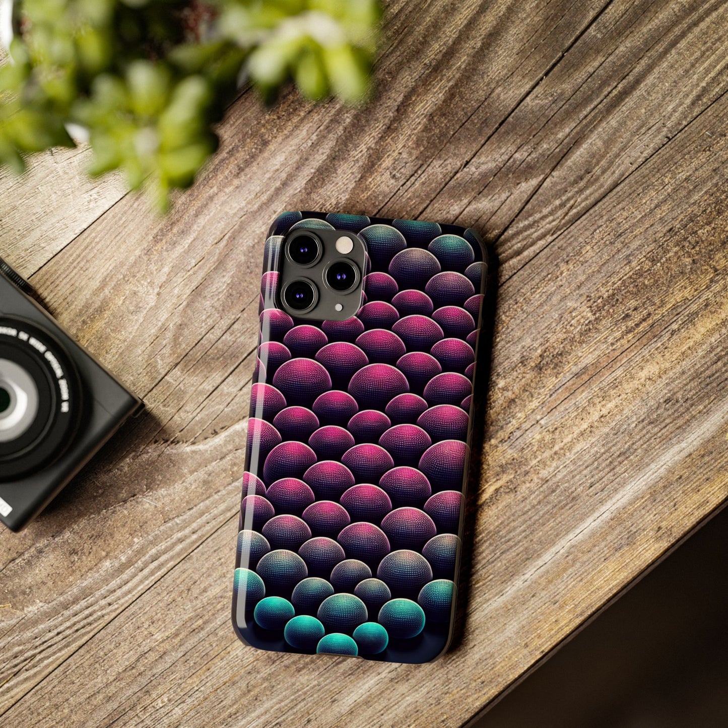 Artistic Slim Phone Case - Geometric Pattern for Modern Aesthetics
