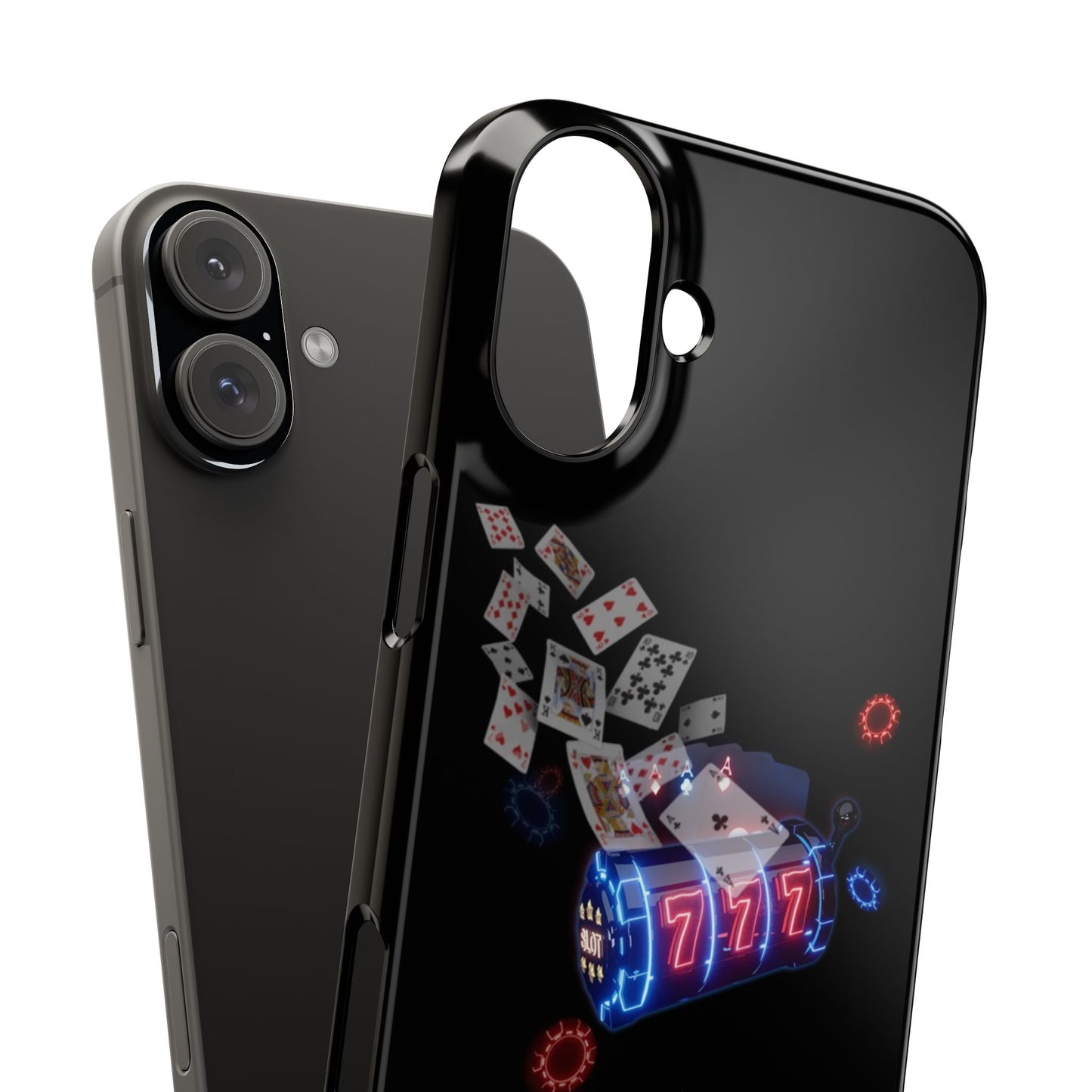 Lucky 777 Slim Phone Case - Casino Vibe, Perfect for Gamblers and Card Players