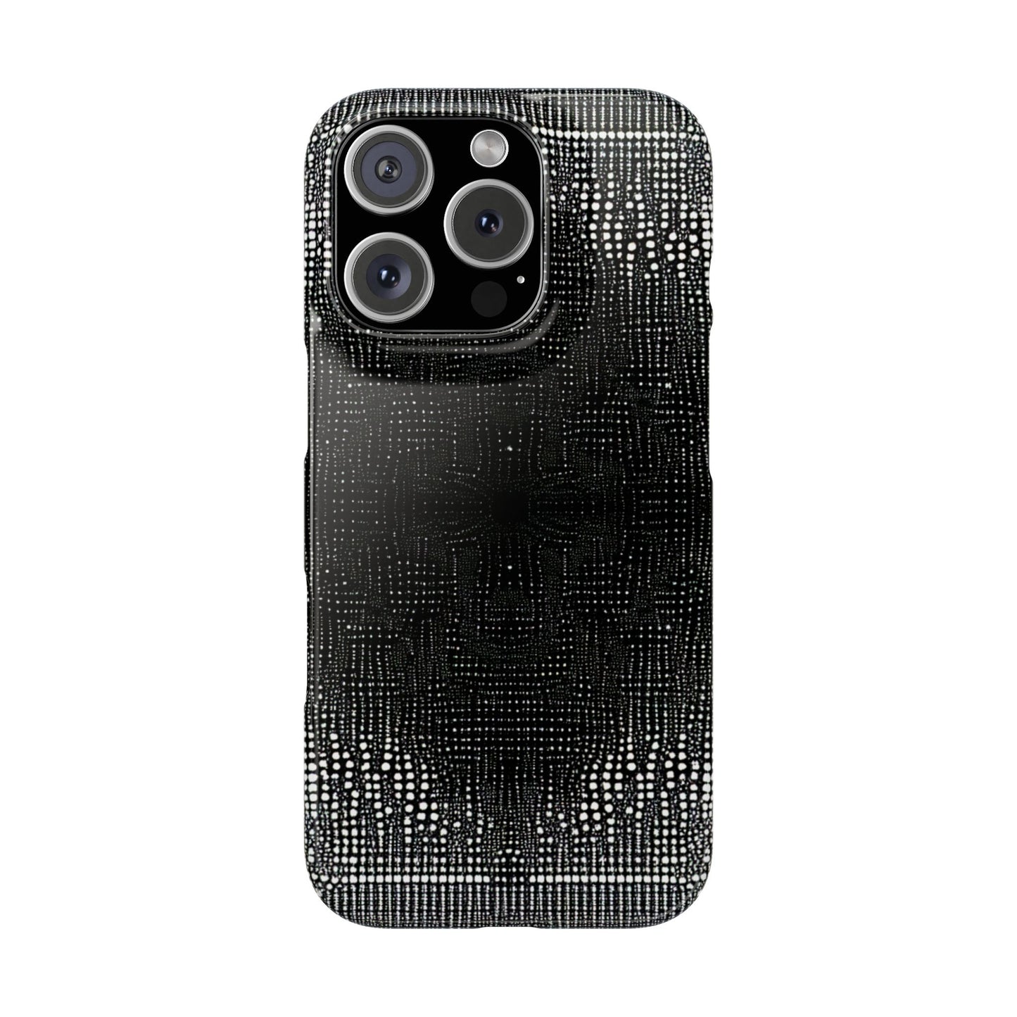 Glamorous Black Diamond Pattern Slim Phone Case