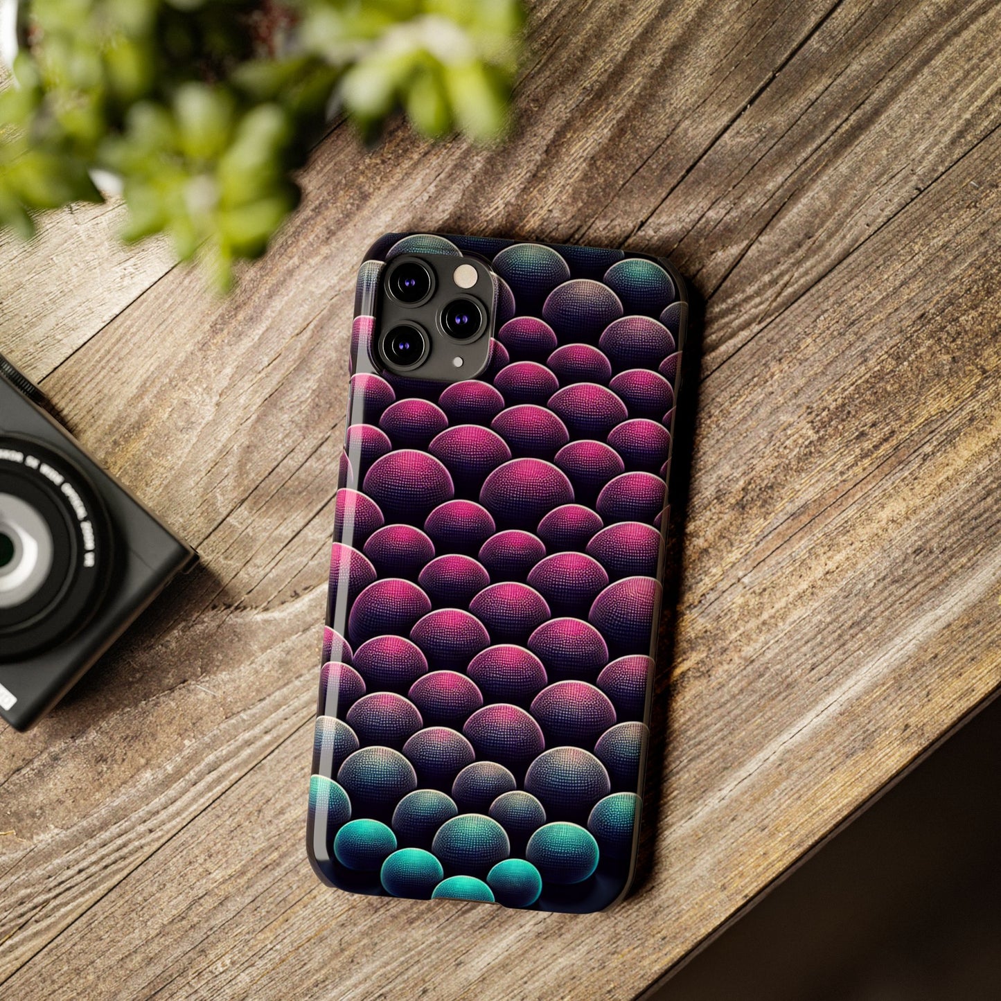 Artistic Slim Phone Case - Geometric Pattern for Modern Aesthetics