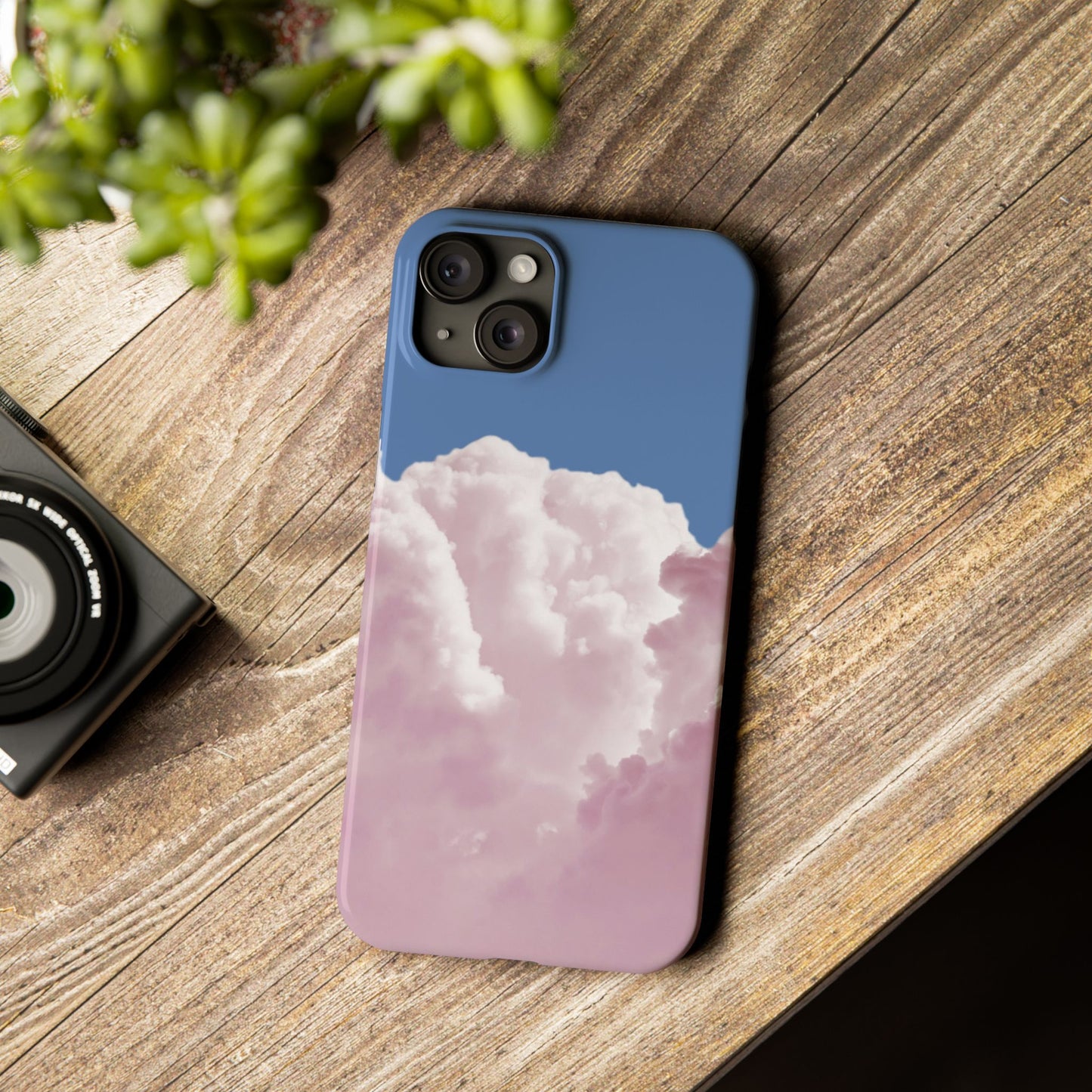Pastel Cloud Slim Phone Case - Aesthetic Phone Accessory for Dreamers