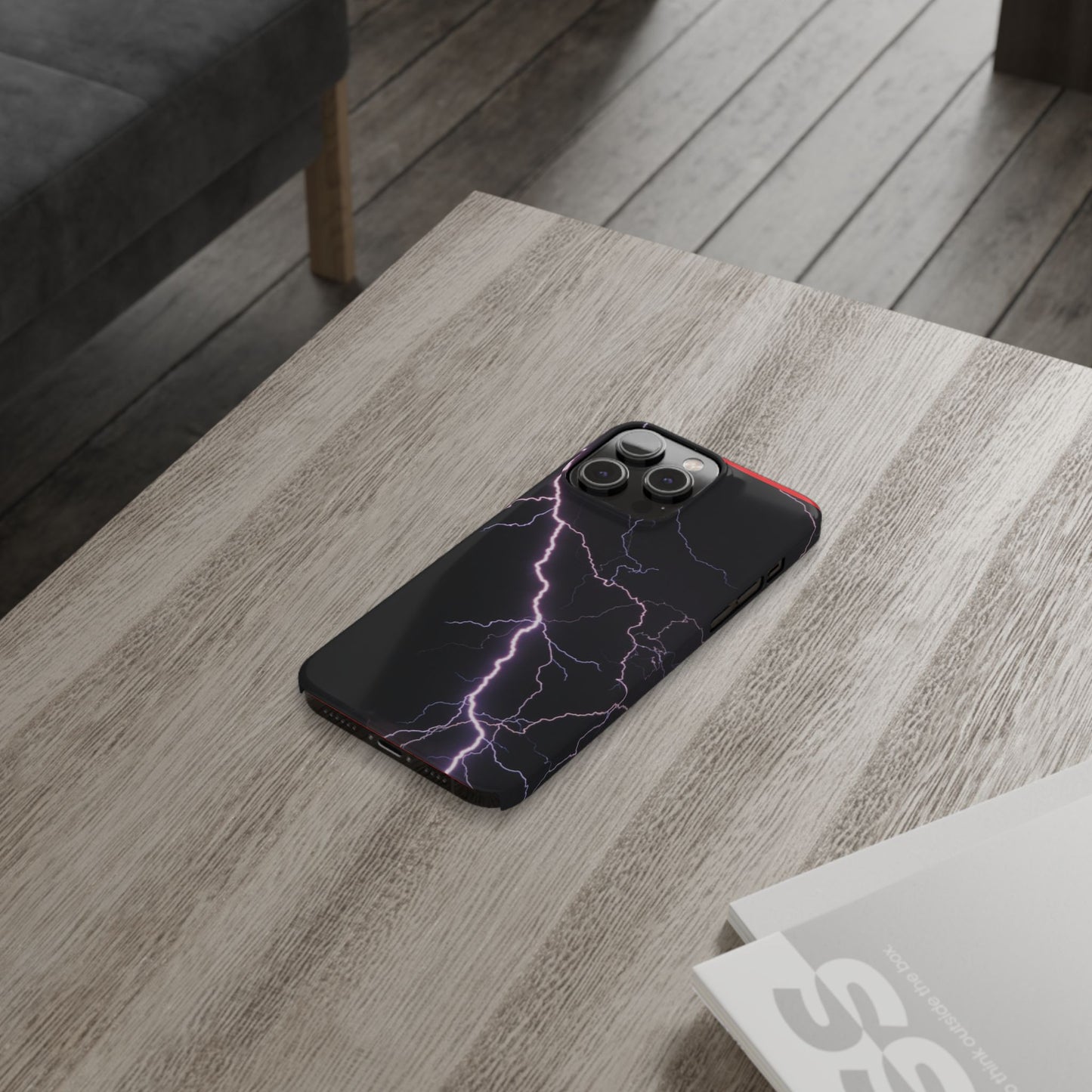 Lightning Bolt Slim Phone Case - Edgy, Stylish Protection for Your Device