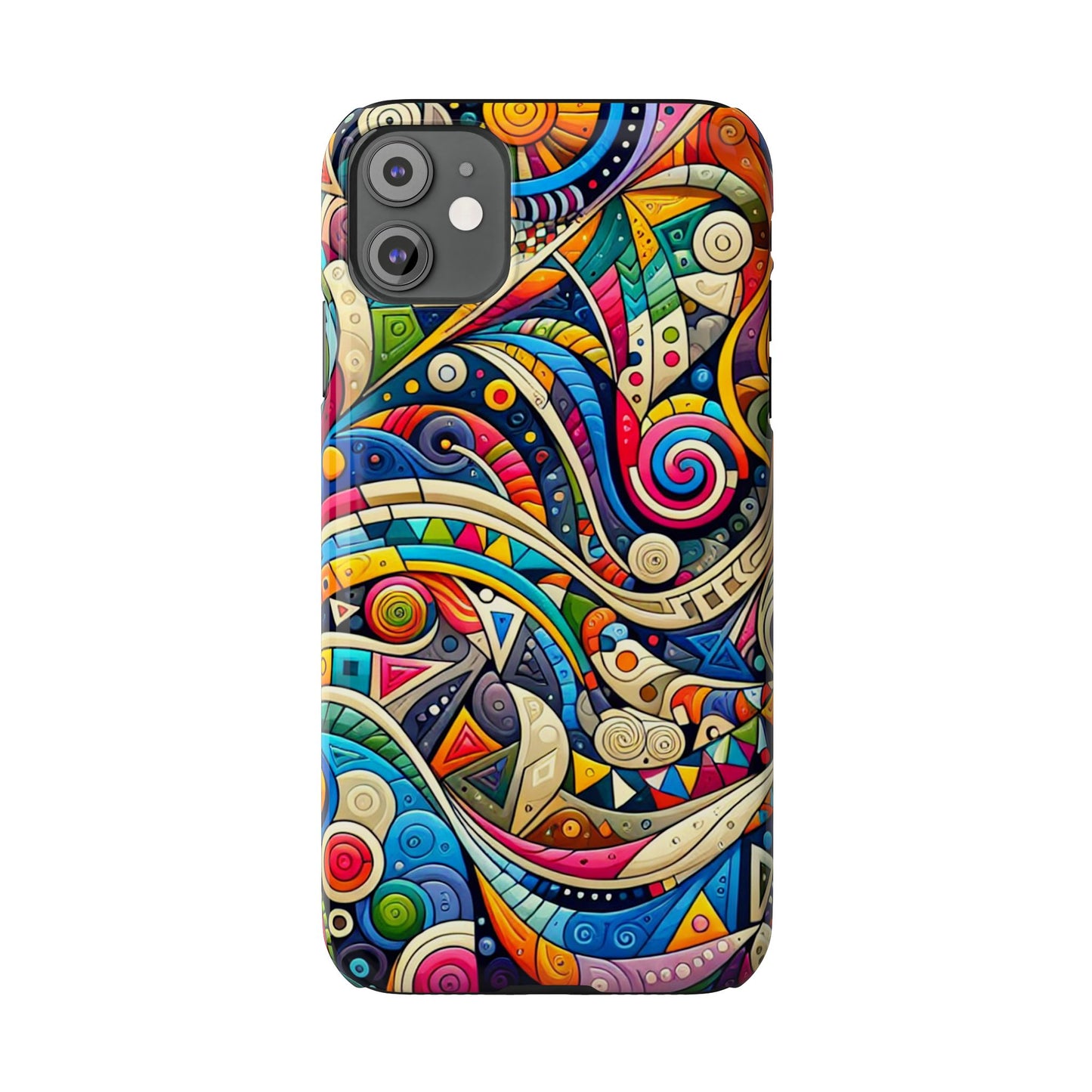 Colorful Abstract Slim Phone Case - Creative Art Design