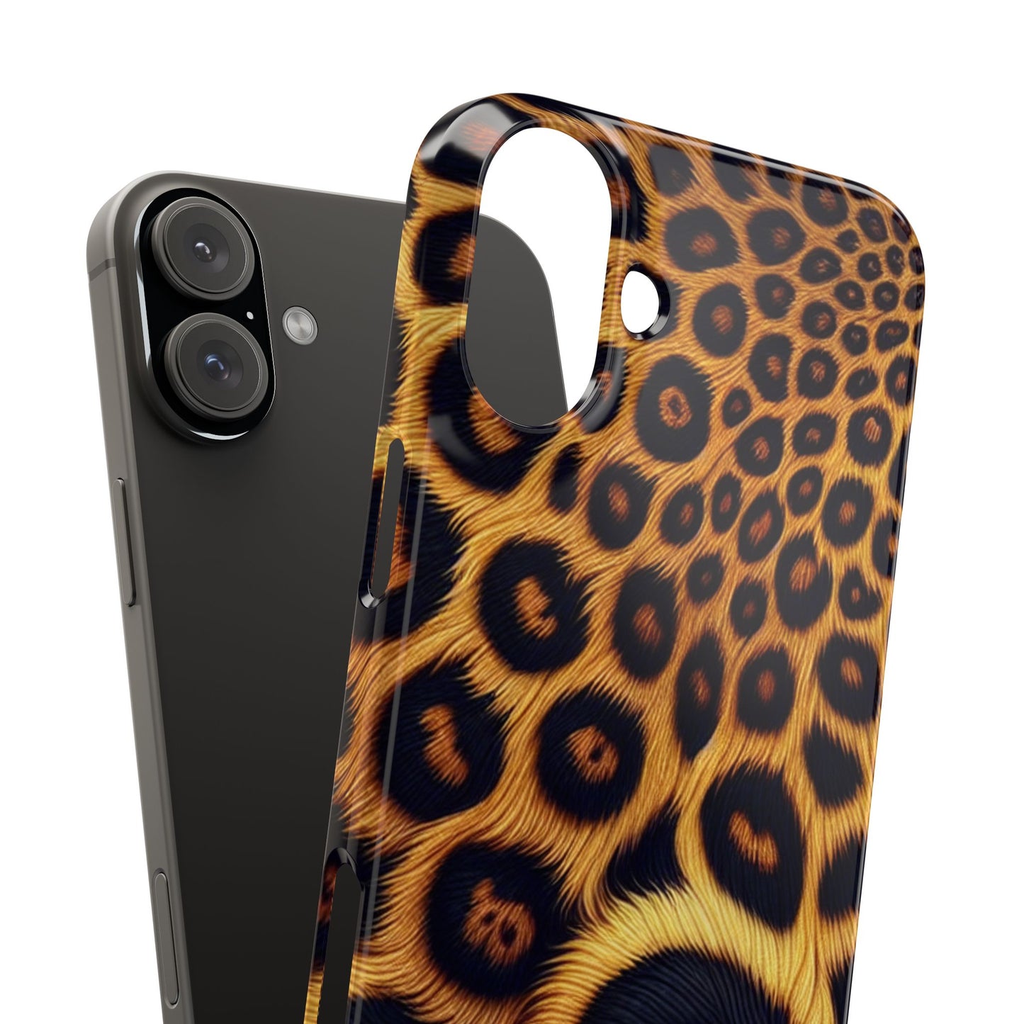 "New" Leopard Print Slim Phone Case - Trendy Animal Design