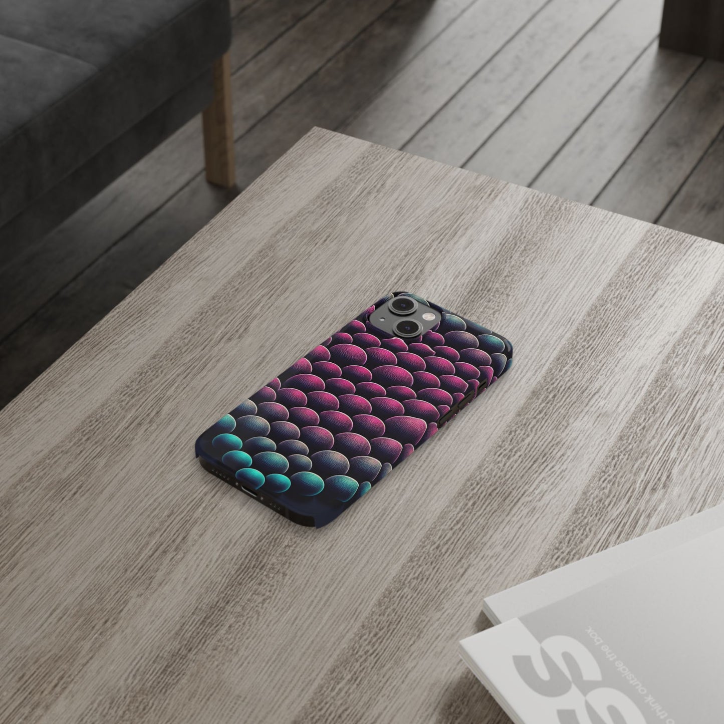 Artistic Slim Phone Case - Geometric Pattern for Modern Aesthetics