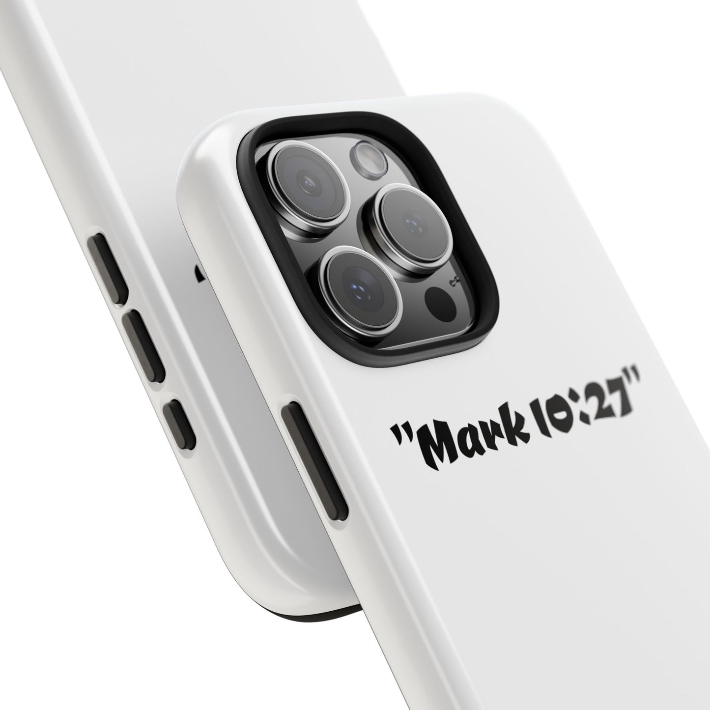 Bible verse "Mark 10:27" (V2) - Tough iPhone Case