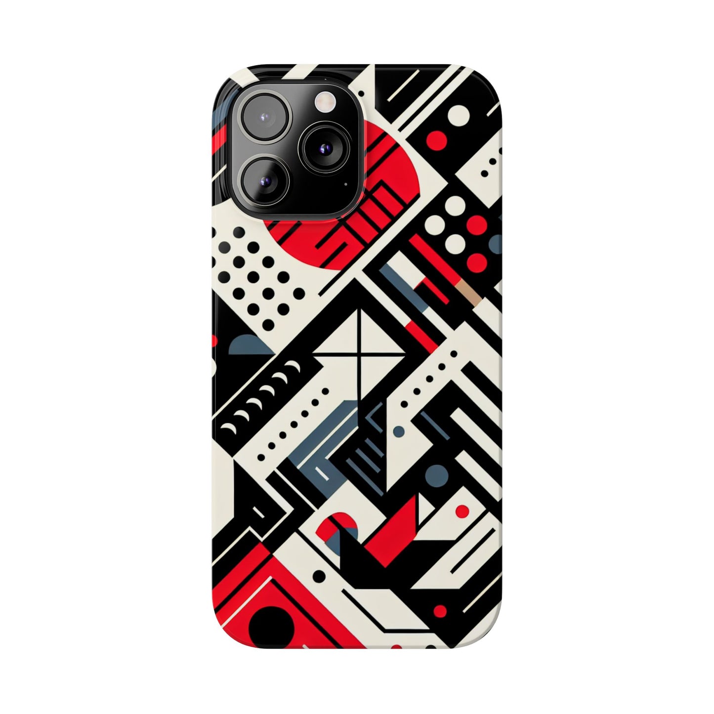 Geometric Abstract Slim Phone Case - Modern Design for Trendsetters