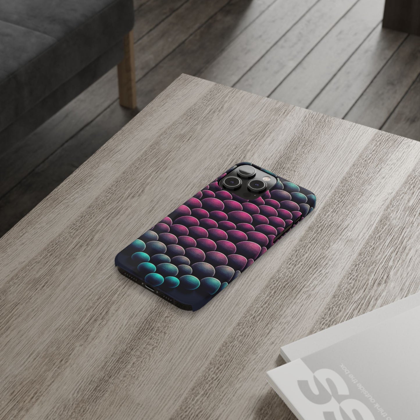 Artistic Slim Phone Case - Geometric Pattern for Modern Aesthetics