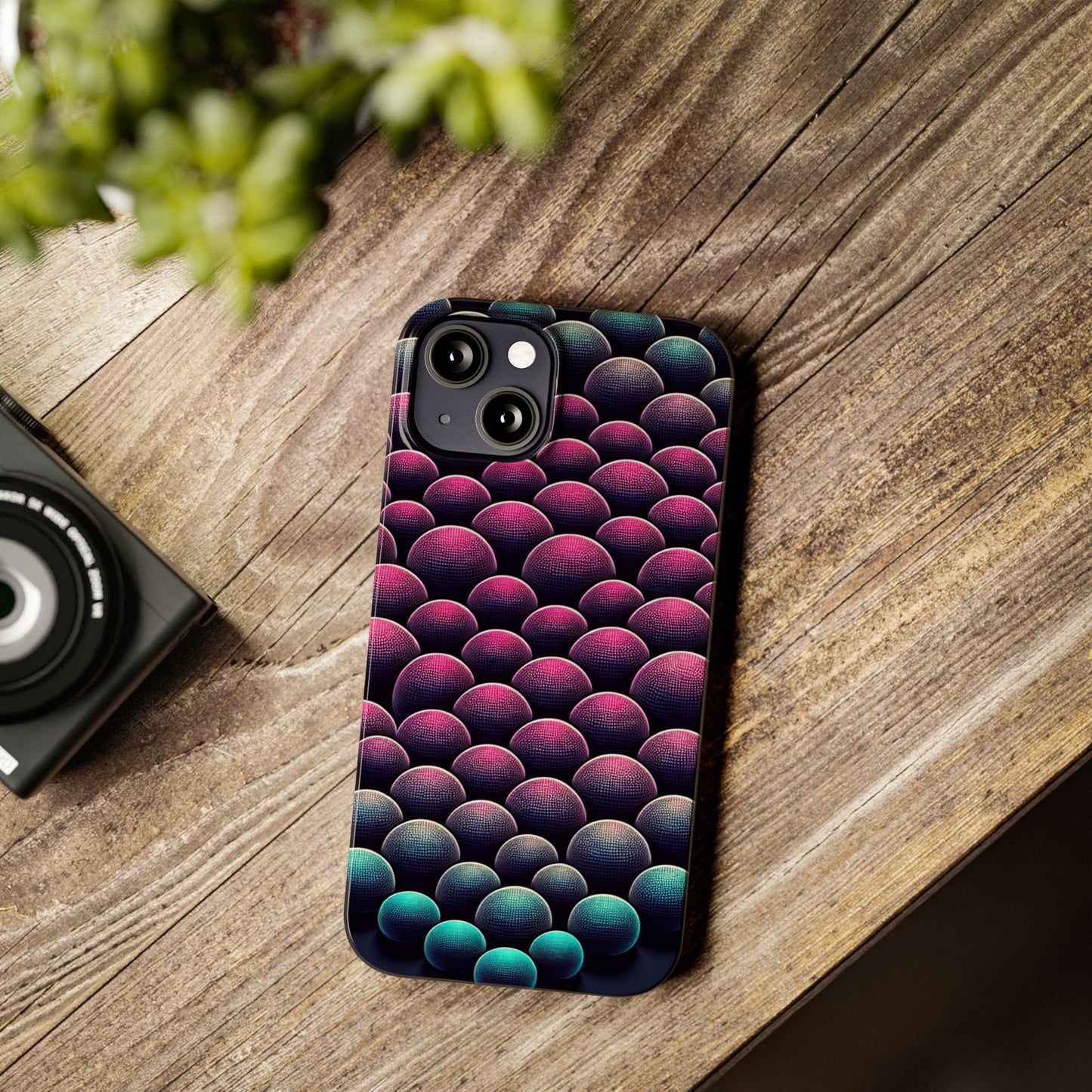 Artistic Slim Phone Case - Geometric Pattern for Modern Aesthetics