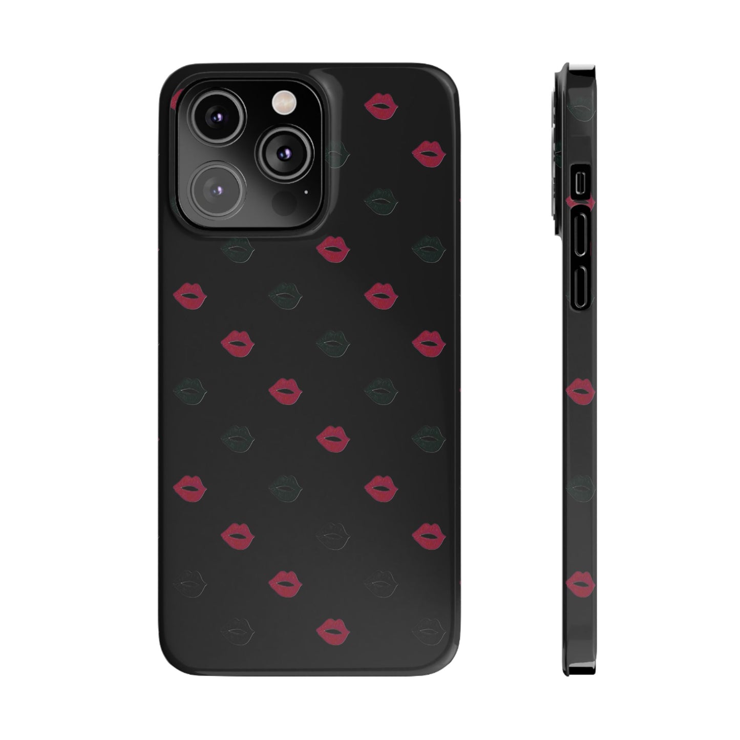 Chic Lip Pattern Slim Phone Case - Stylish Protection for Trendsetters