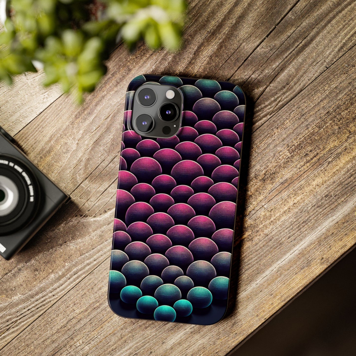 Artistic Slim Phone Case - Geometric Pattern for Modern Aesthetics