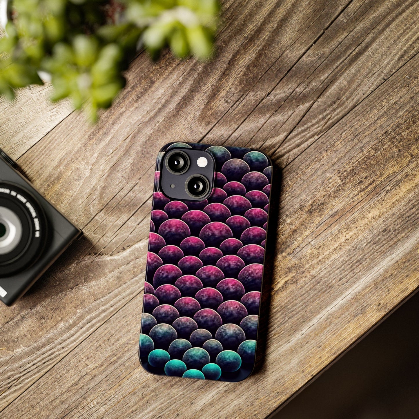 Artistic Slim Phone Case - Geometric Pattern for Modern Aesthetics