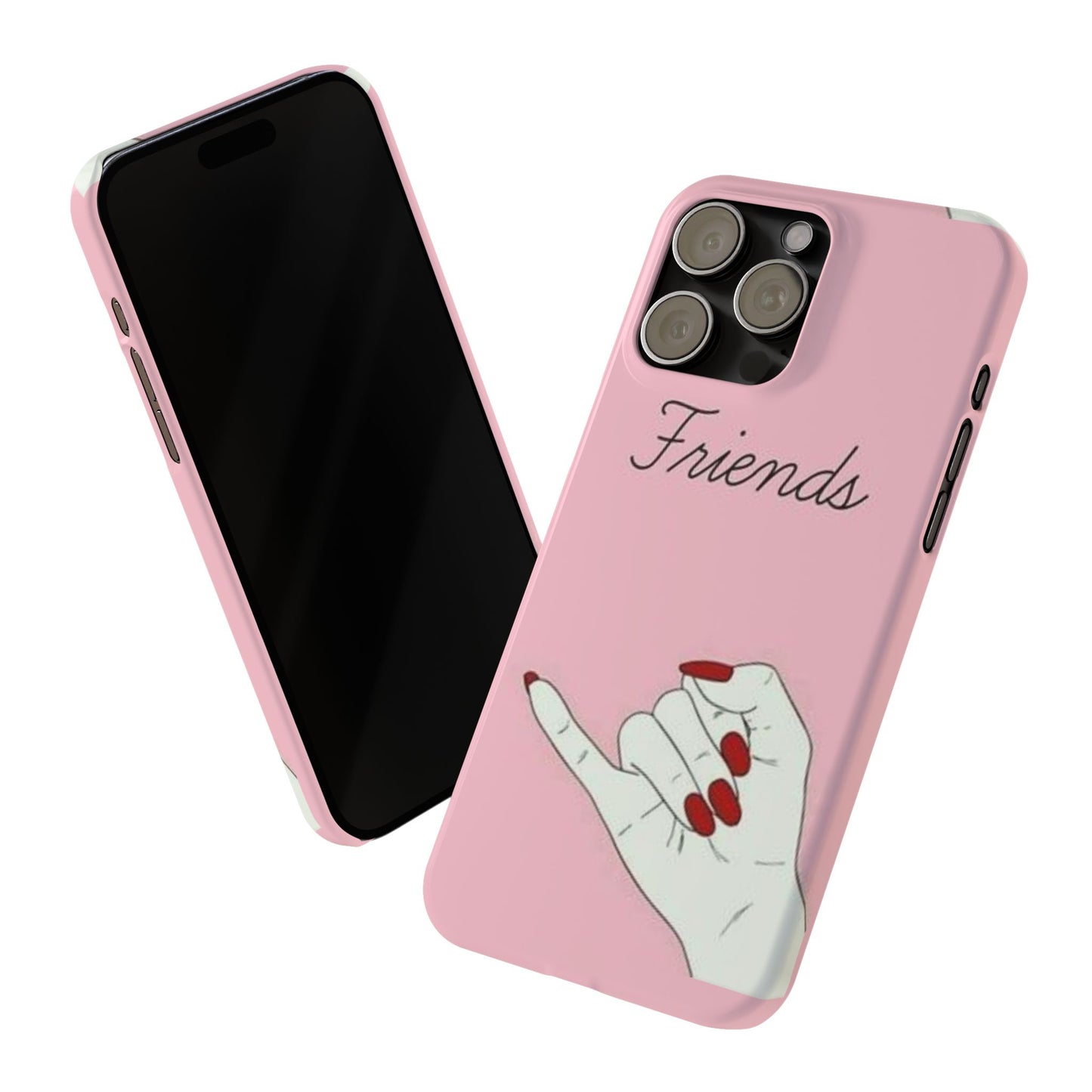 Stylish Slim Phone Case - 'Friends' Design - Perfect Gift for Besties