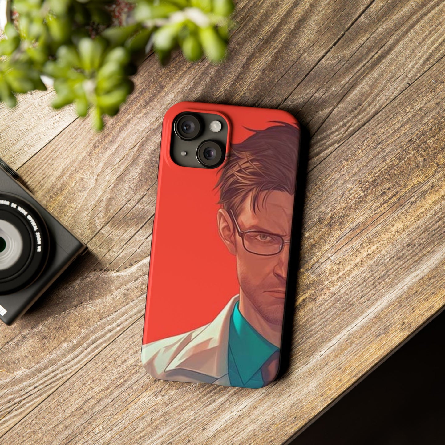 Stylish Slim Phone Case featuring Bold Artistic Design