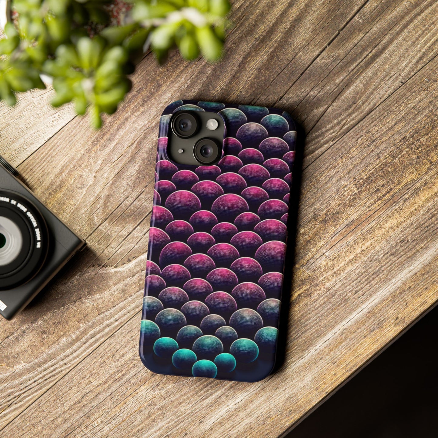 Artistic Slim Phone Case - Geometric Pattern for Modern Aesthetics