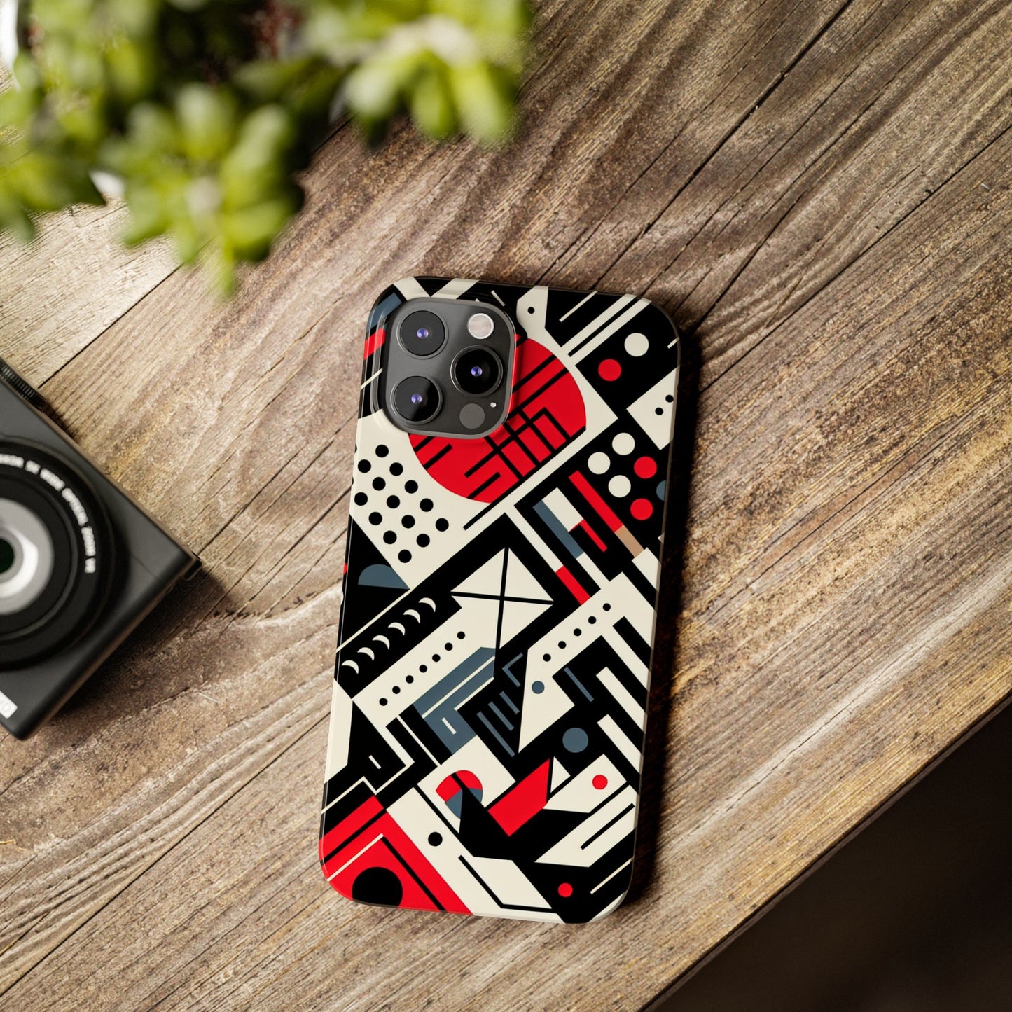Geometric Abstract Slim Phone Case - Modern Design for Trendsetters