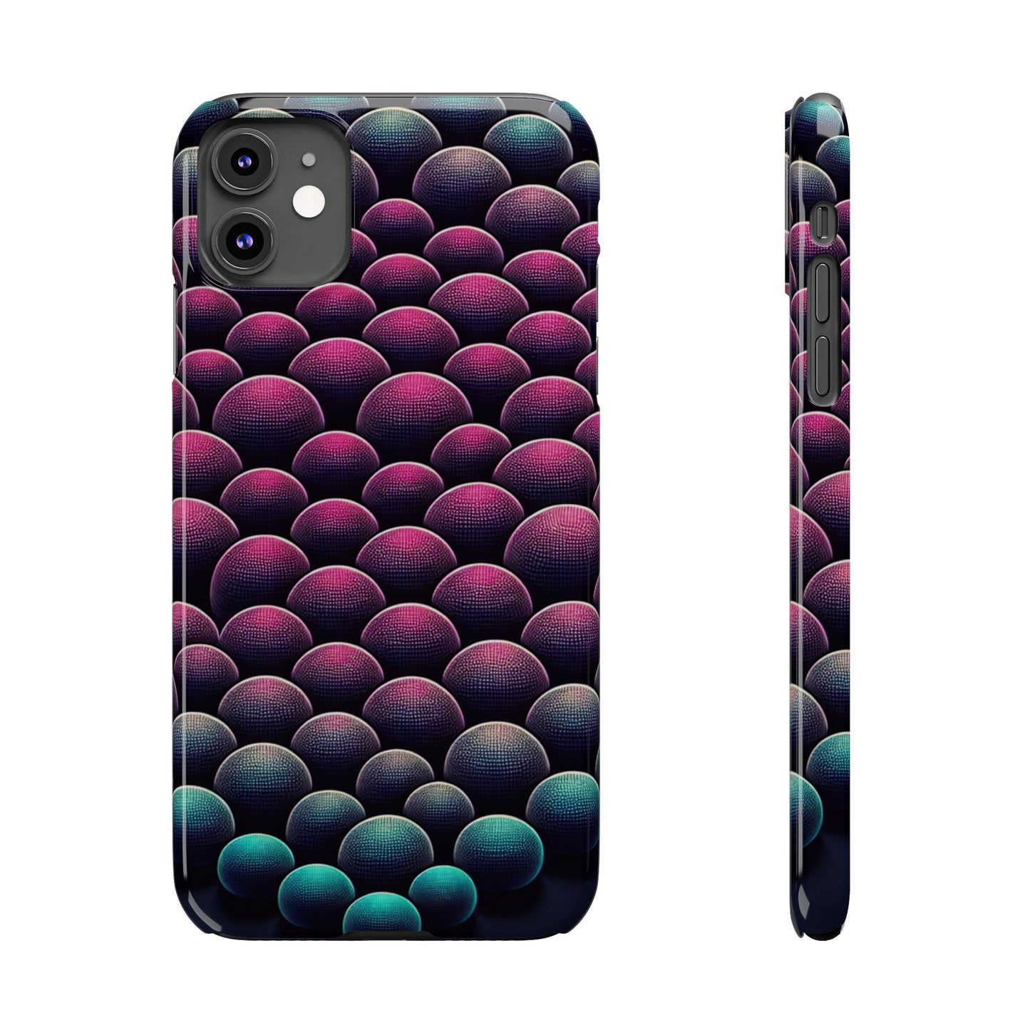 Artistic Slim Phone Case - Geometric Pattern for Modern Aesthetics