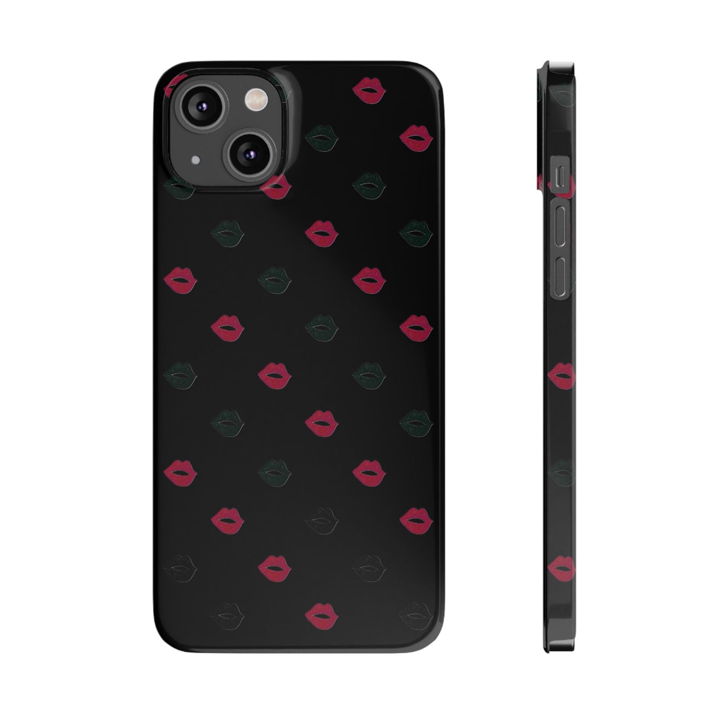 Chic Lip Pattern Slim Phone Case - Stylish Protection for Trendsetters