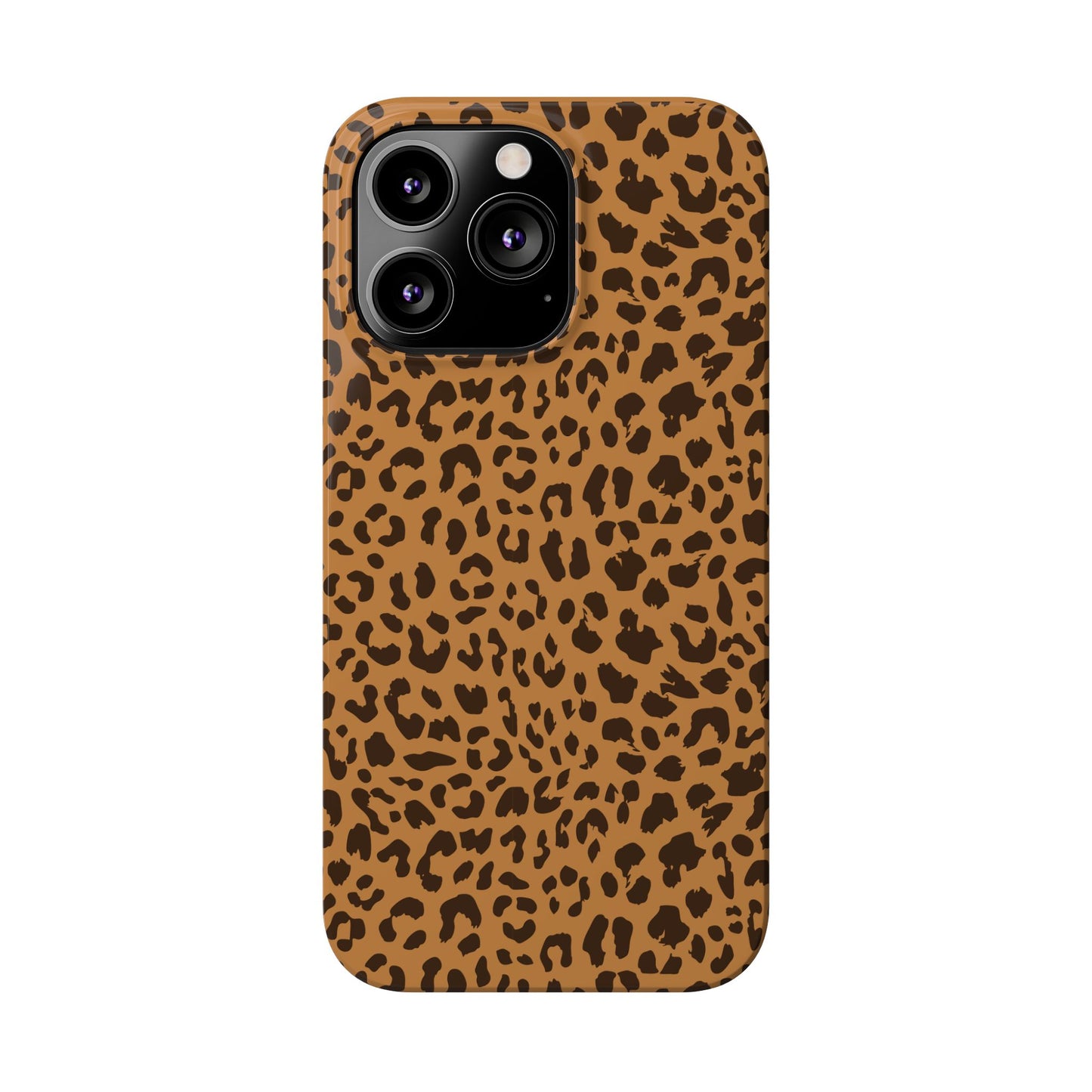 Sleek Leopard Print Slim Phone Case - Stylish & Durable Protection