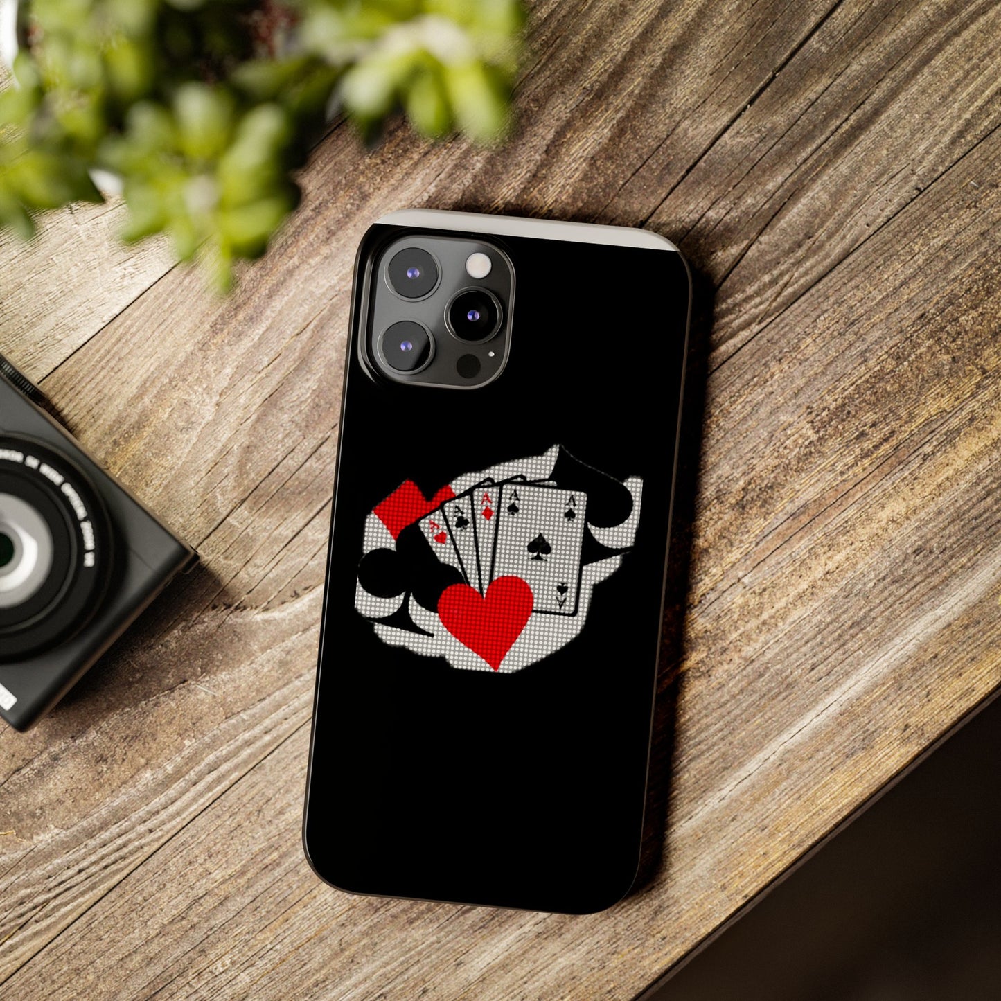 Stylish Slim Phone Case with Poker Design - Perfect for Gamers and Card Enthusiasts