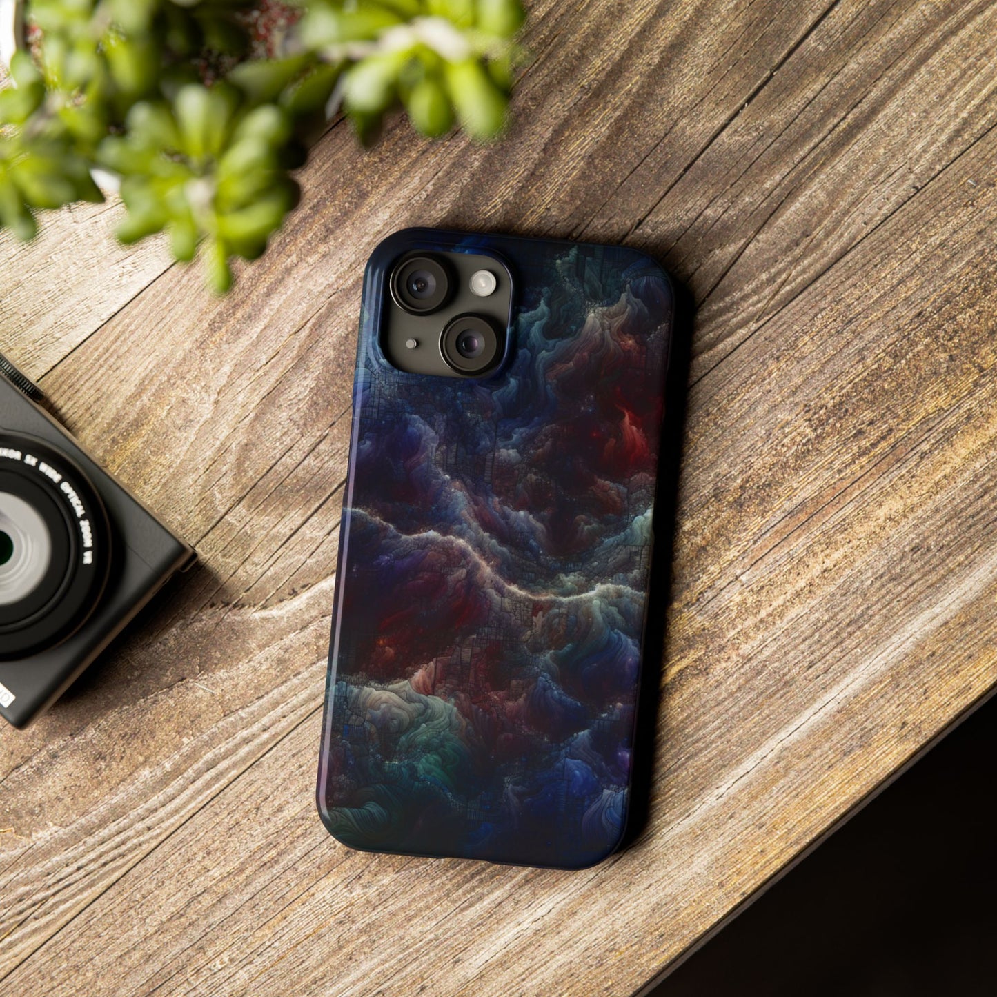 Cosmic Swirl Slim Phone Case - Protect Your Device in Style