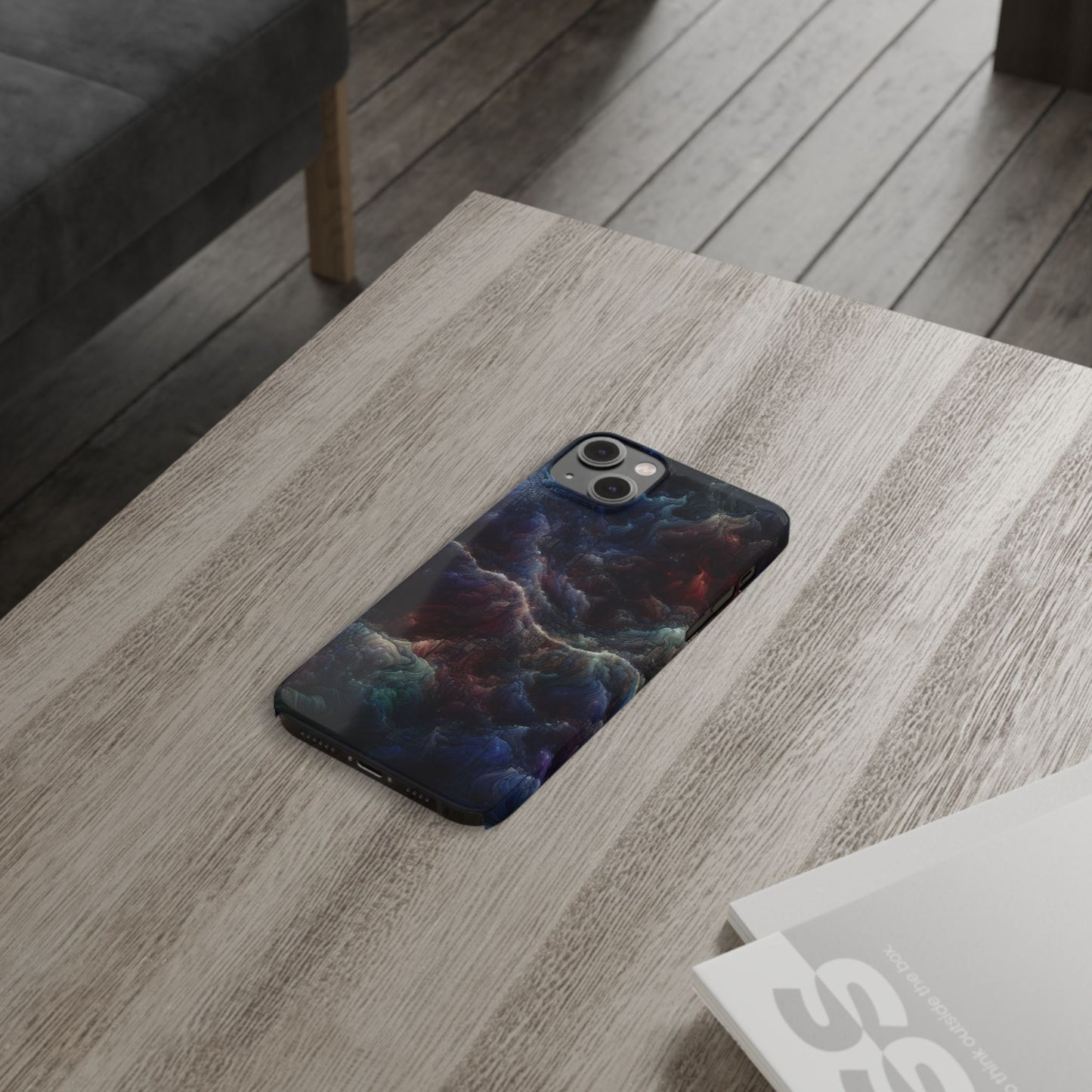 Cosmic Swirl Slim Phone Case - Protect Your Device in Style