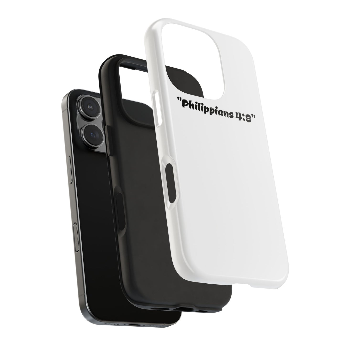 Bible verse "Philippians 4:8" (V2) - Tough iPhone Case