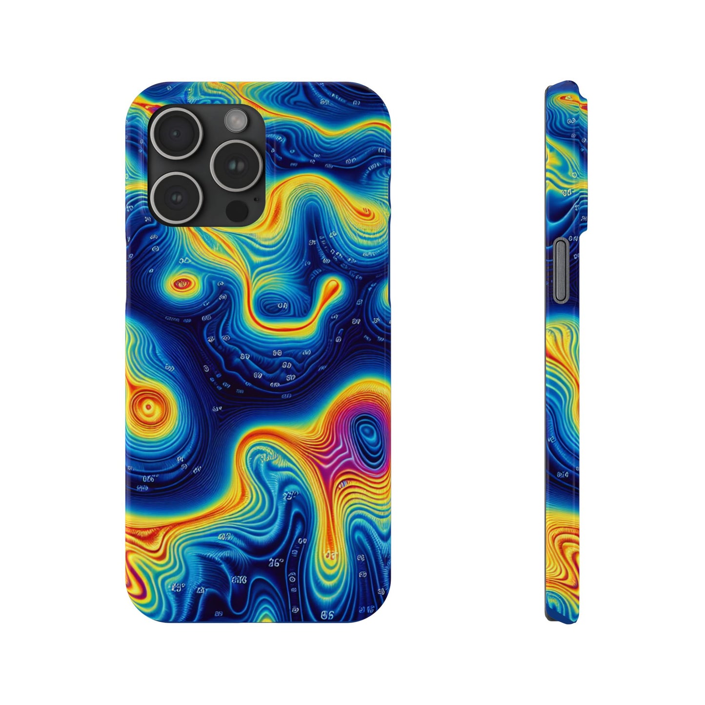 Thermal islands Phone Case - Colorful Geometric Design for Art Lovers