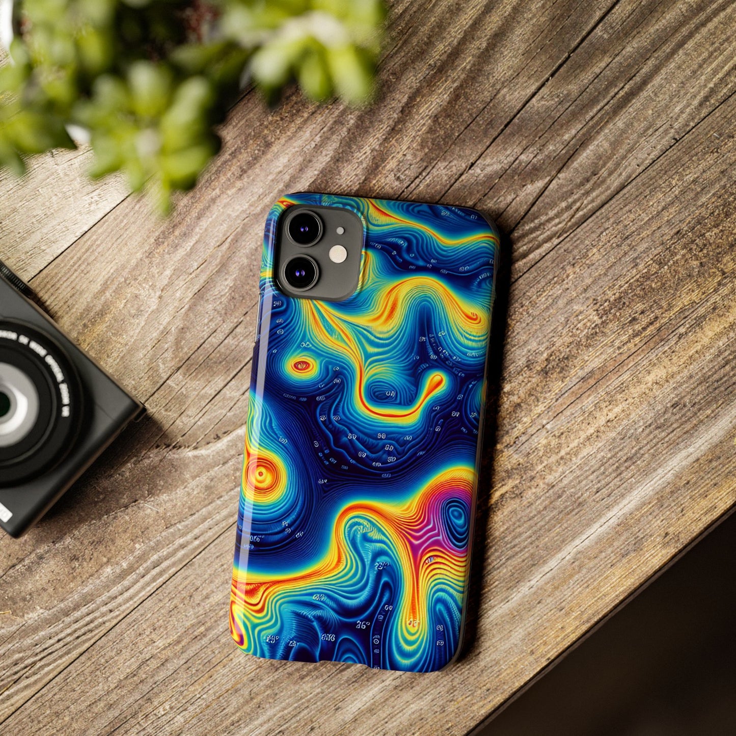 Thermal islands Phone Case - Colorful Geometric Design for Art Lovers