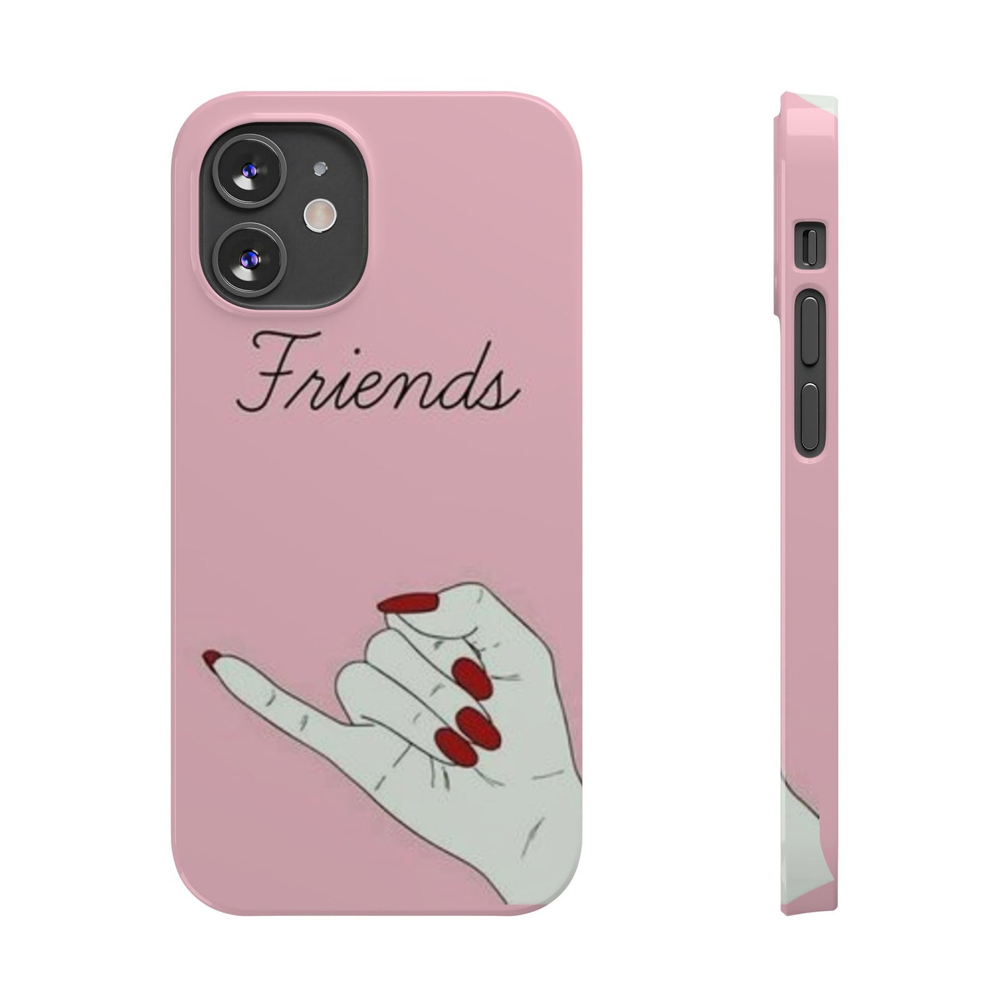 Stylish Slim Phone Case - 'Friends' Design - Perfect Gift for Besties