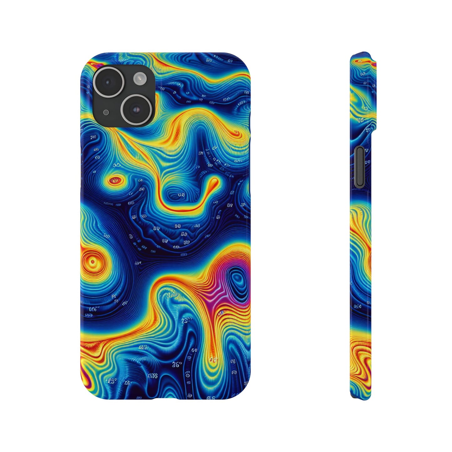 Thermal islands Phone Case - Colorful Geometric Design for Art Lovers